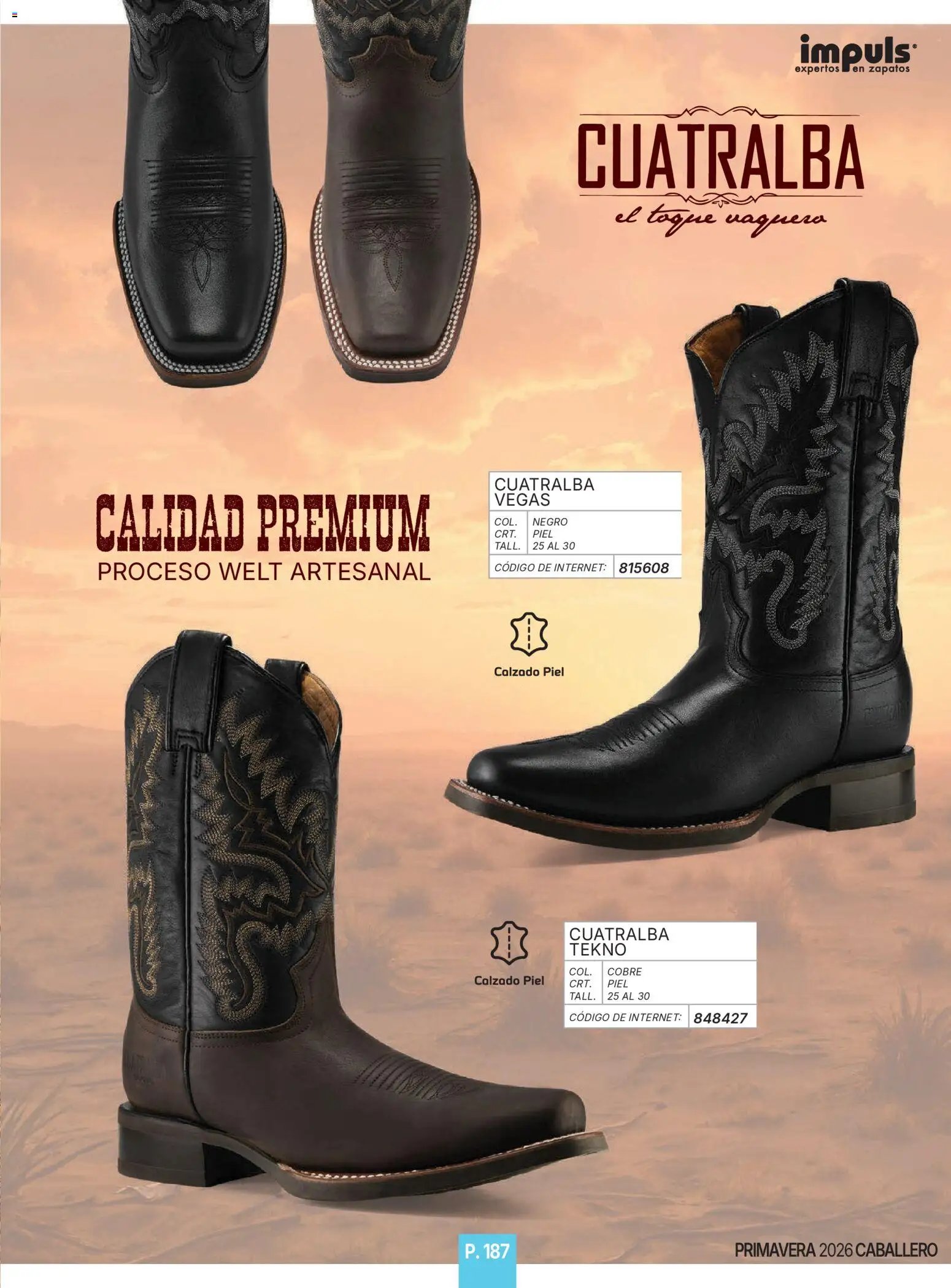 Impuls oferta desde 01/01/2026 Catálogo Caballero