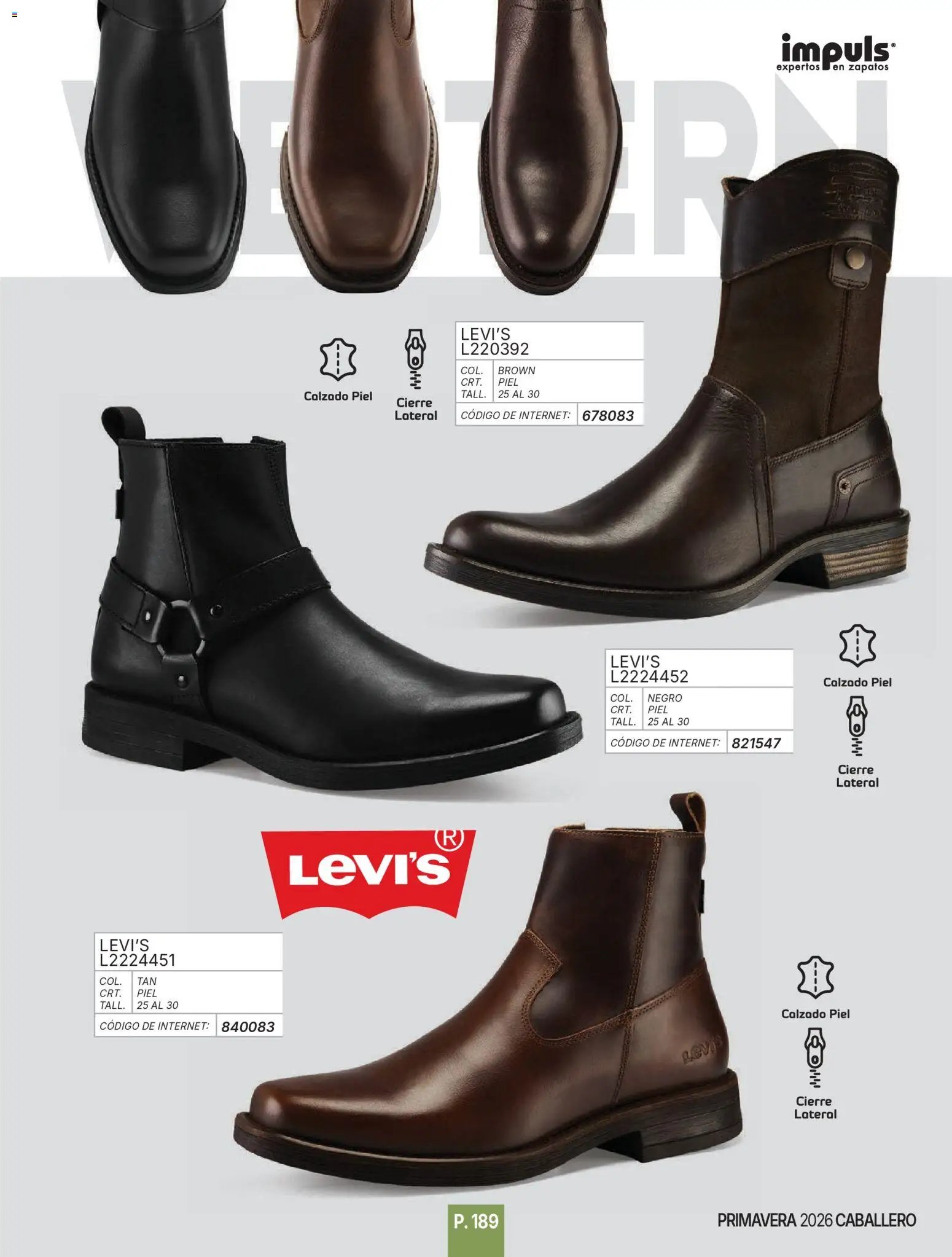 Impuls oferta desde 01/01/2026 Catálogo Caballero