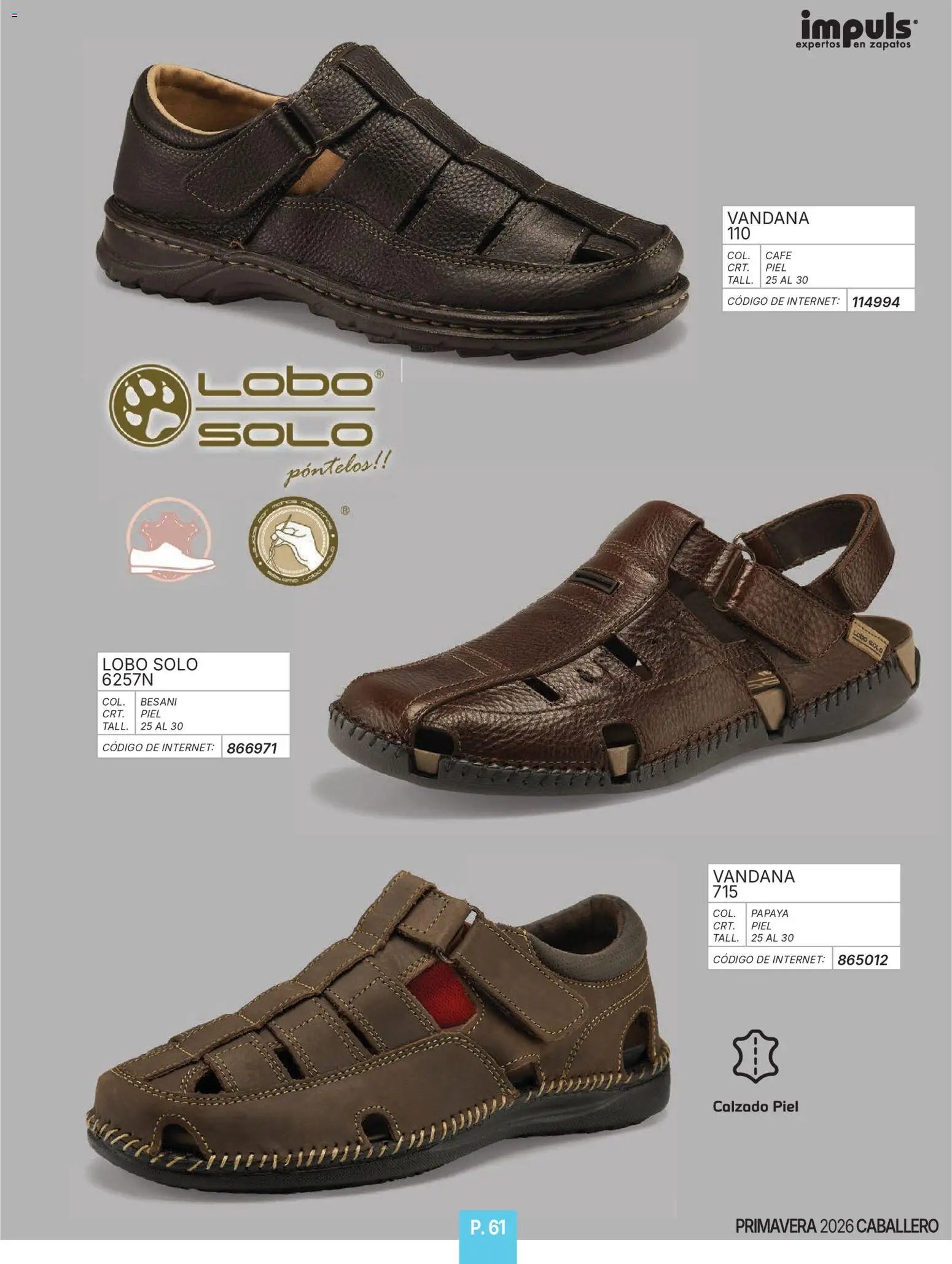 Impuls oferta desde 01/01/2026 Catálogo Caballero