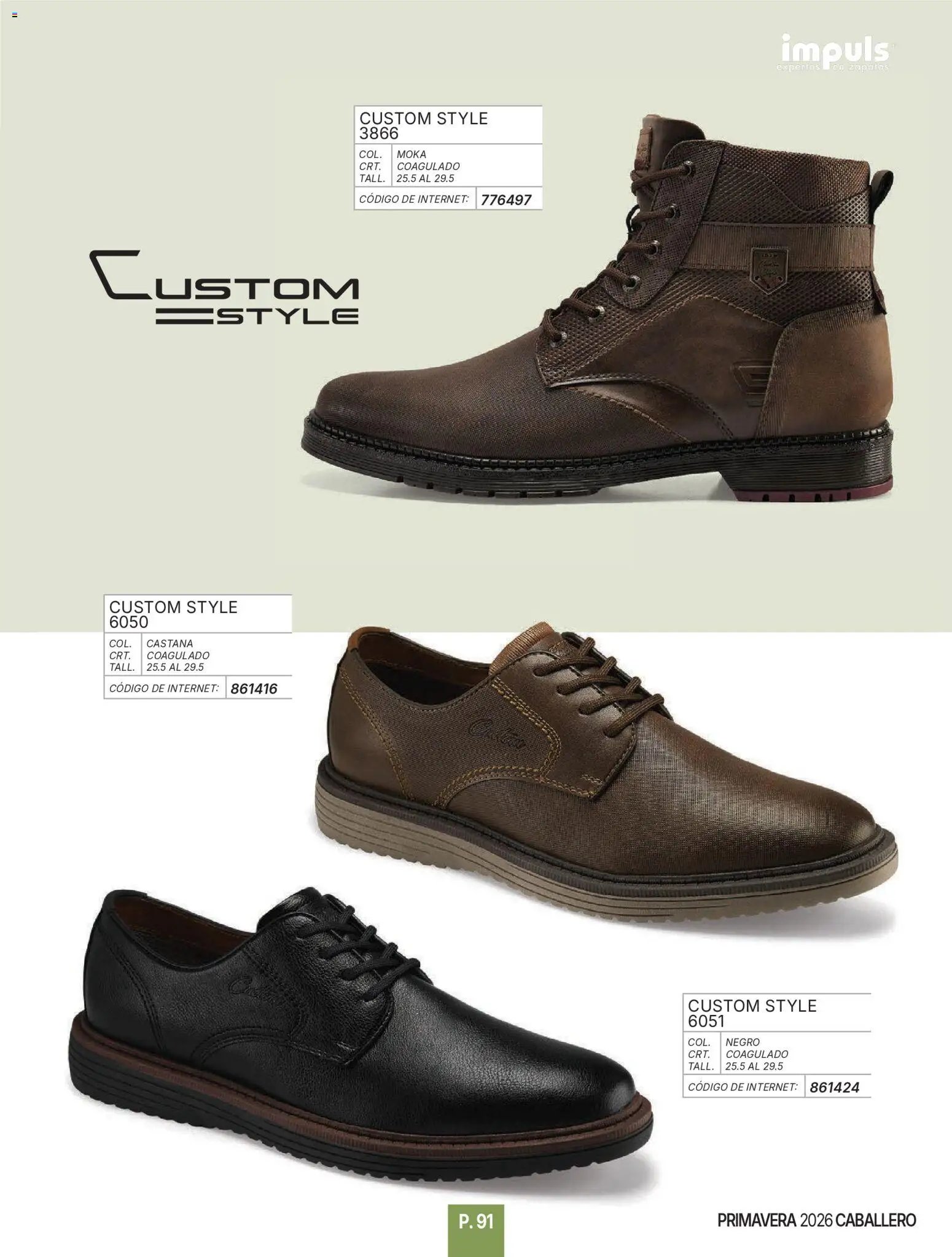 Impuls oferta desde 01/01/2026 Catálogo Caballero