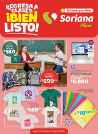 Soriana oferta desde 20/07/2026 Soriana Regresa a clases ¡Bien listo! Híper Nacional