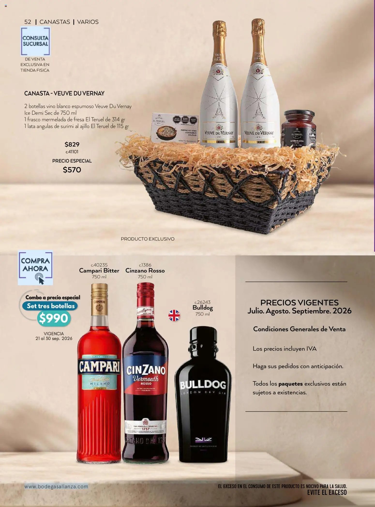 Bodegas Alianza oferta desde 01/07/2026 Bodegas Alianza catálogo