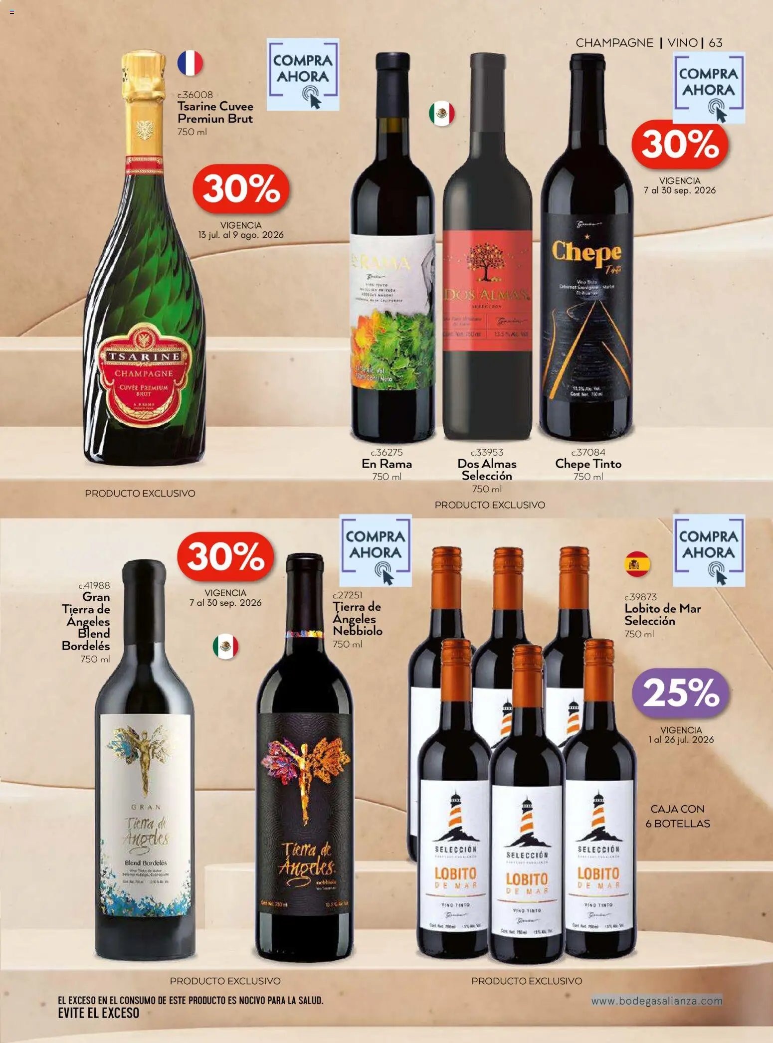 Bodegas Alianza oferta desde 01/07/2026 Bodegas Alianza catálogo