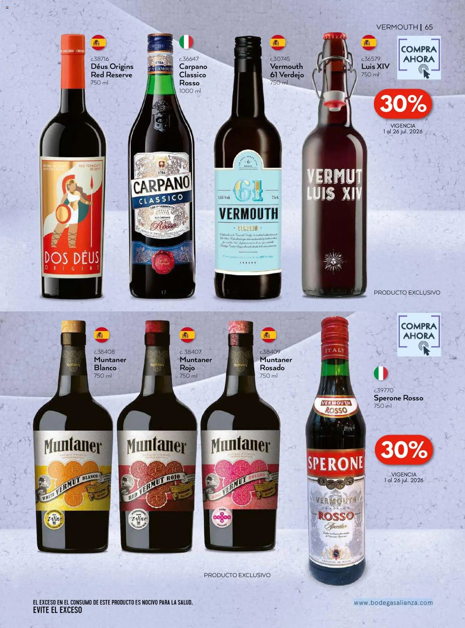 Bodegas Alianza oferta desde 01/07/2026 Bodegas Alianza catálogo