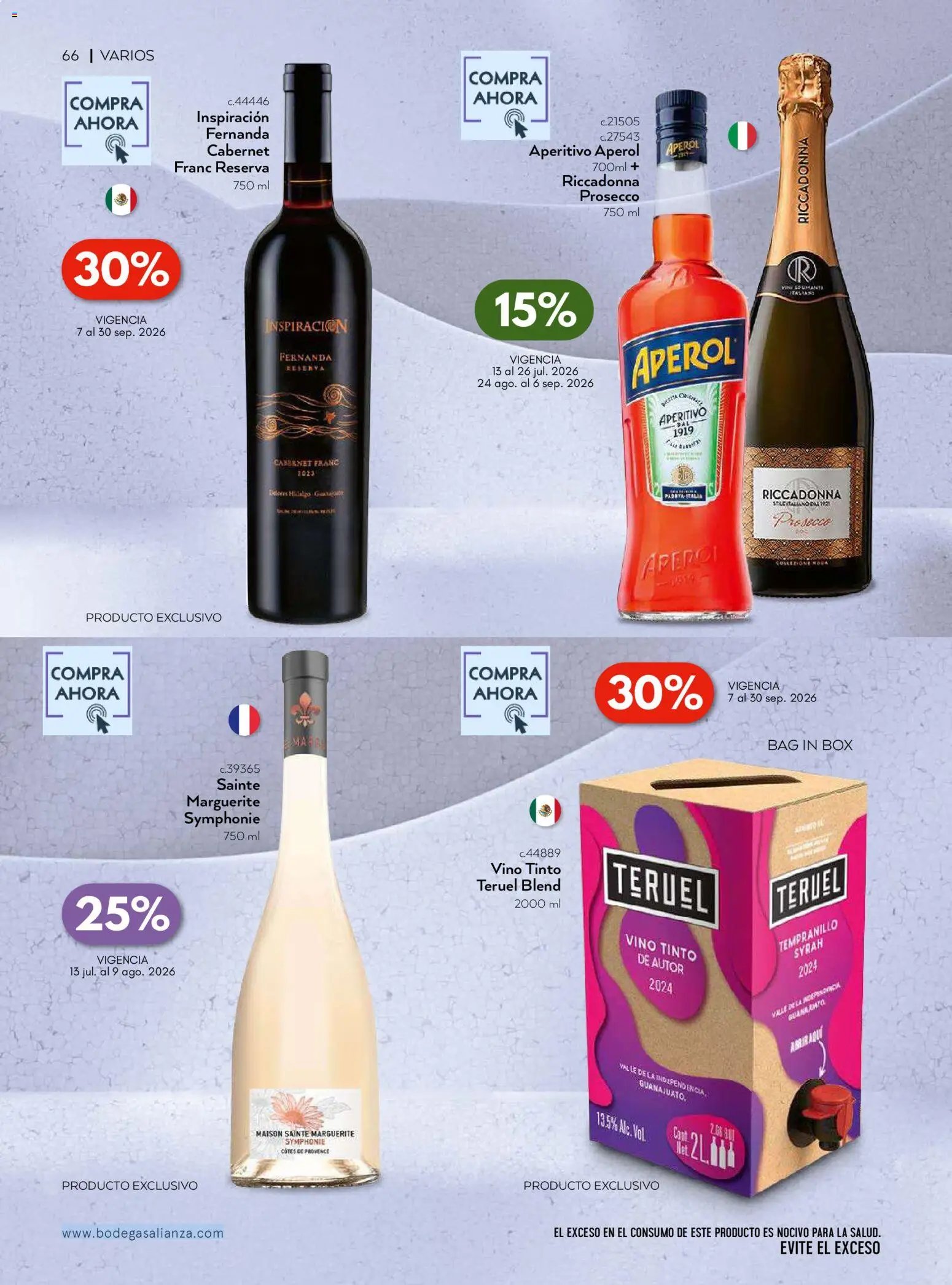 Bodegas Alianza oferta desde 01/07/2026 Bodegas Alianza catálogo