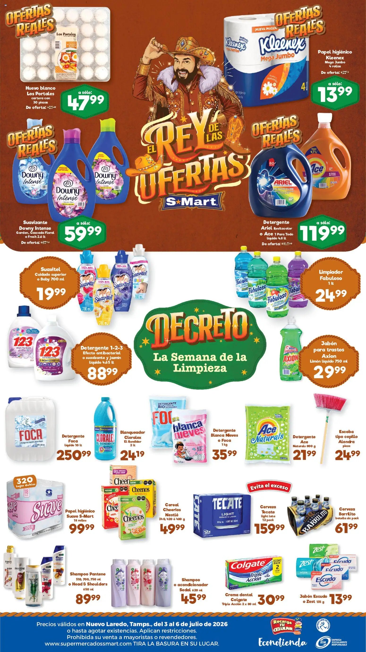 S-Mart oferta desde 03/07/2026 S-Mart folleto Nuevo Laredo
