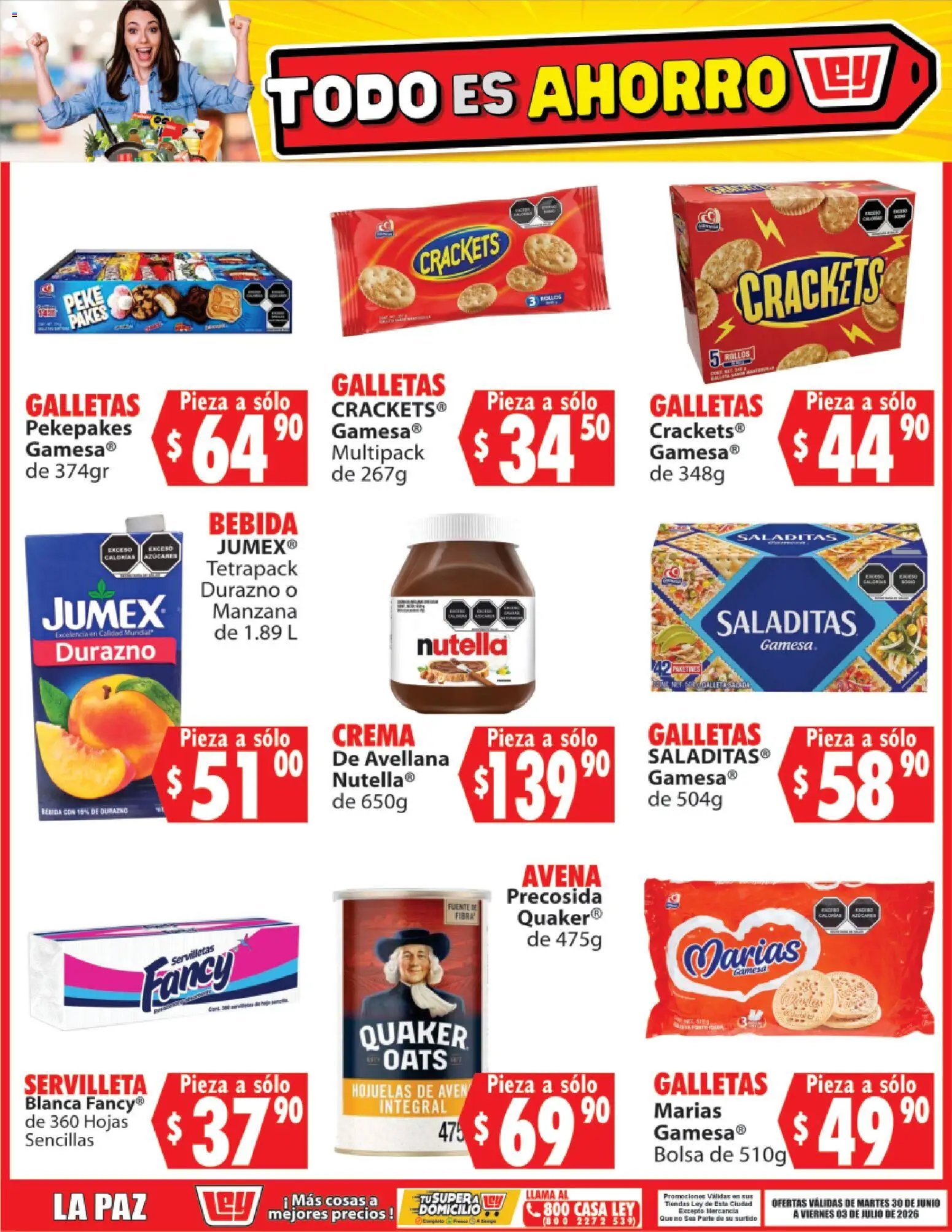 Casa Ley oferta desde 30/06/2026 Casa Ley folleto Todo es ahorro