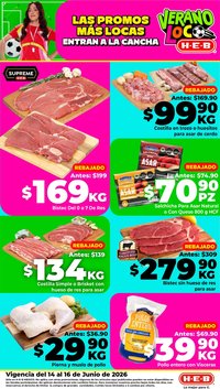 H-E-B oferta desde 14/07/2026 H-E-B folleto Las promos más locas