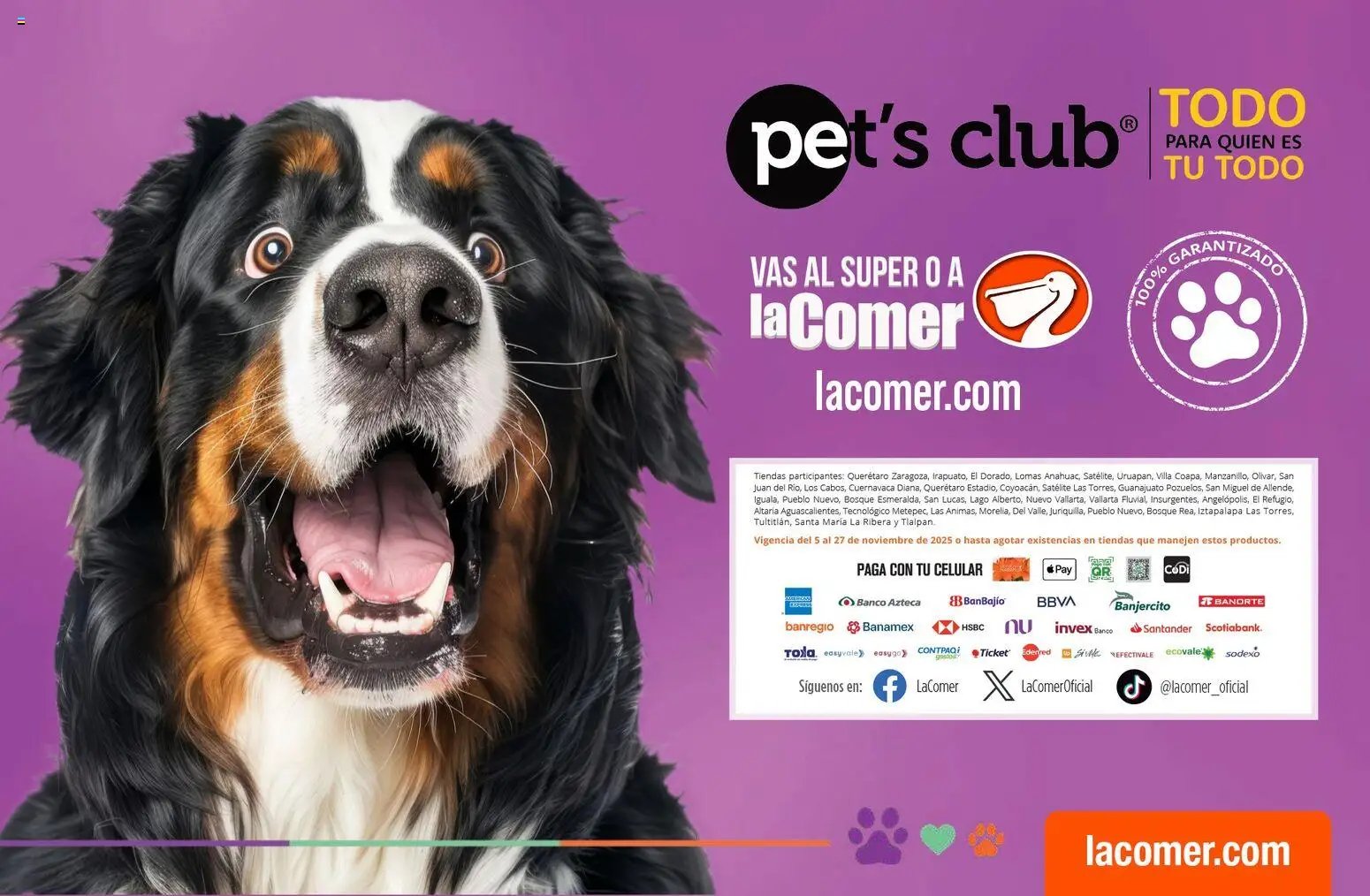 La Comer oferta desde 05/11/2025 Folleto Pet's Club (2025-11-05 - 2025-11-27)