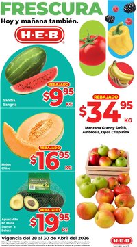 H-E-B oferta desde 28/04/2026 H-E-B folleto Fruta y venduras (2026-04-28 - 2026-05-04)
