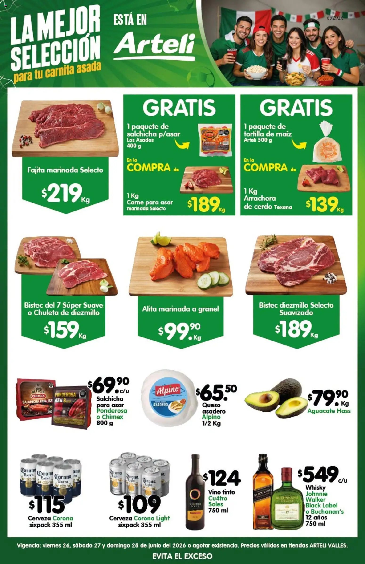 Arteli oferta desde 26/06/2026 Arteli folleto Carne Valles