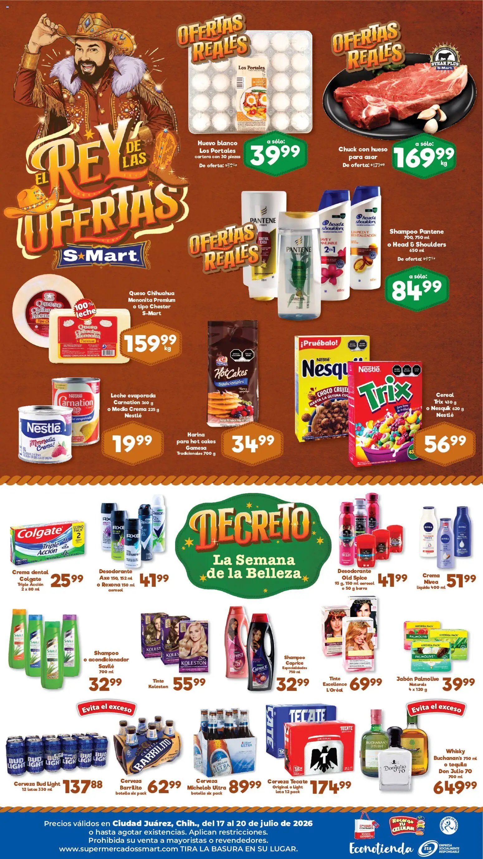 S-Mart oferta desde 17/07/2026 S-Mart folleto Juárez