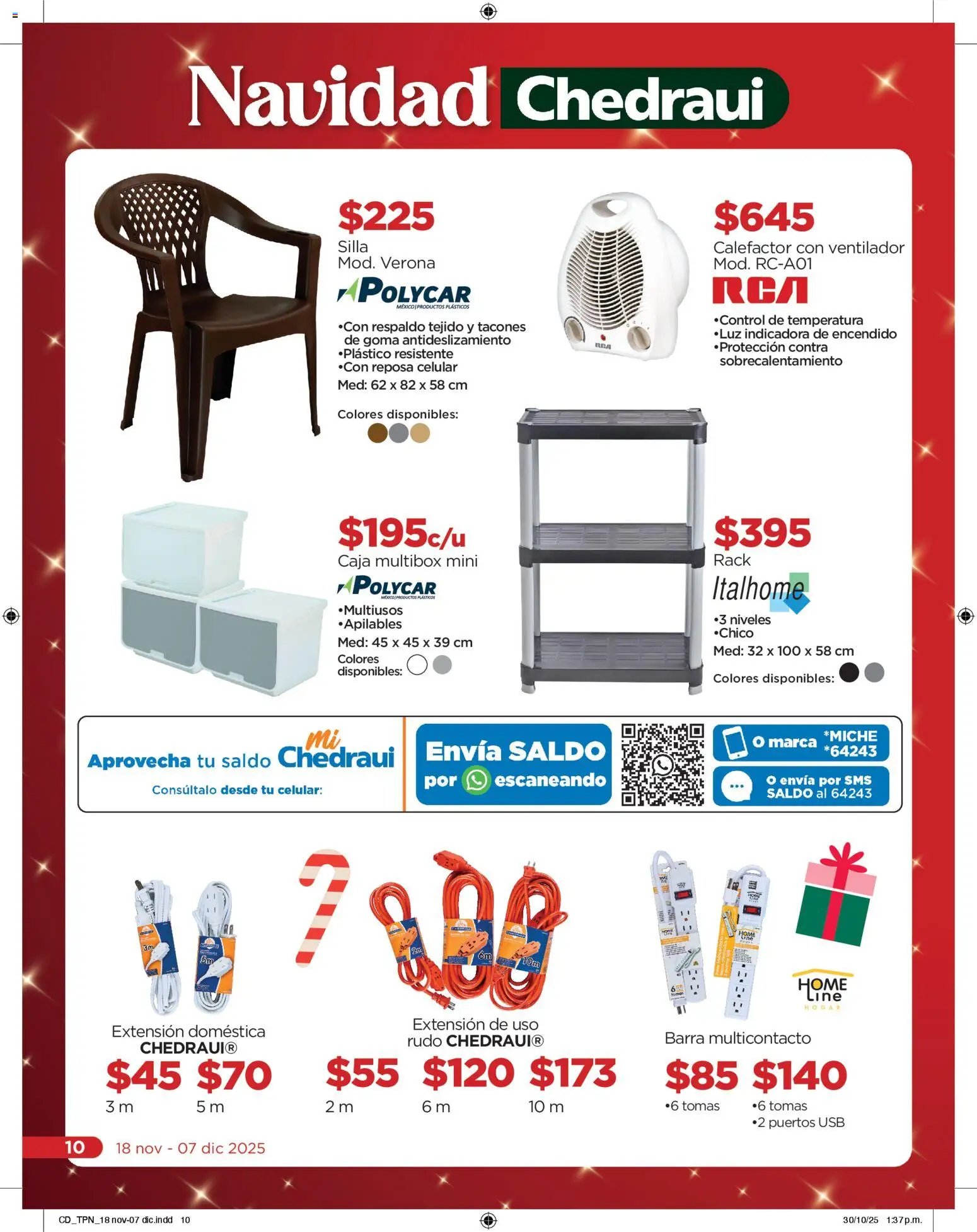 Chedraui oferta desde 18/11/2025 Folleto Navidad (2025-11-18 - 2025-12-07)