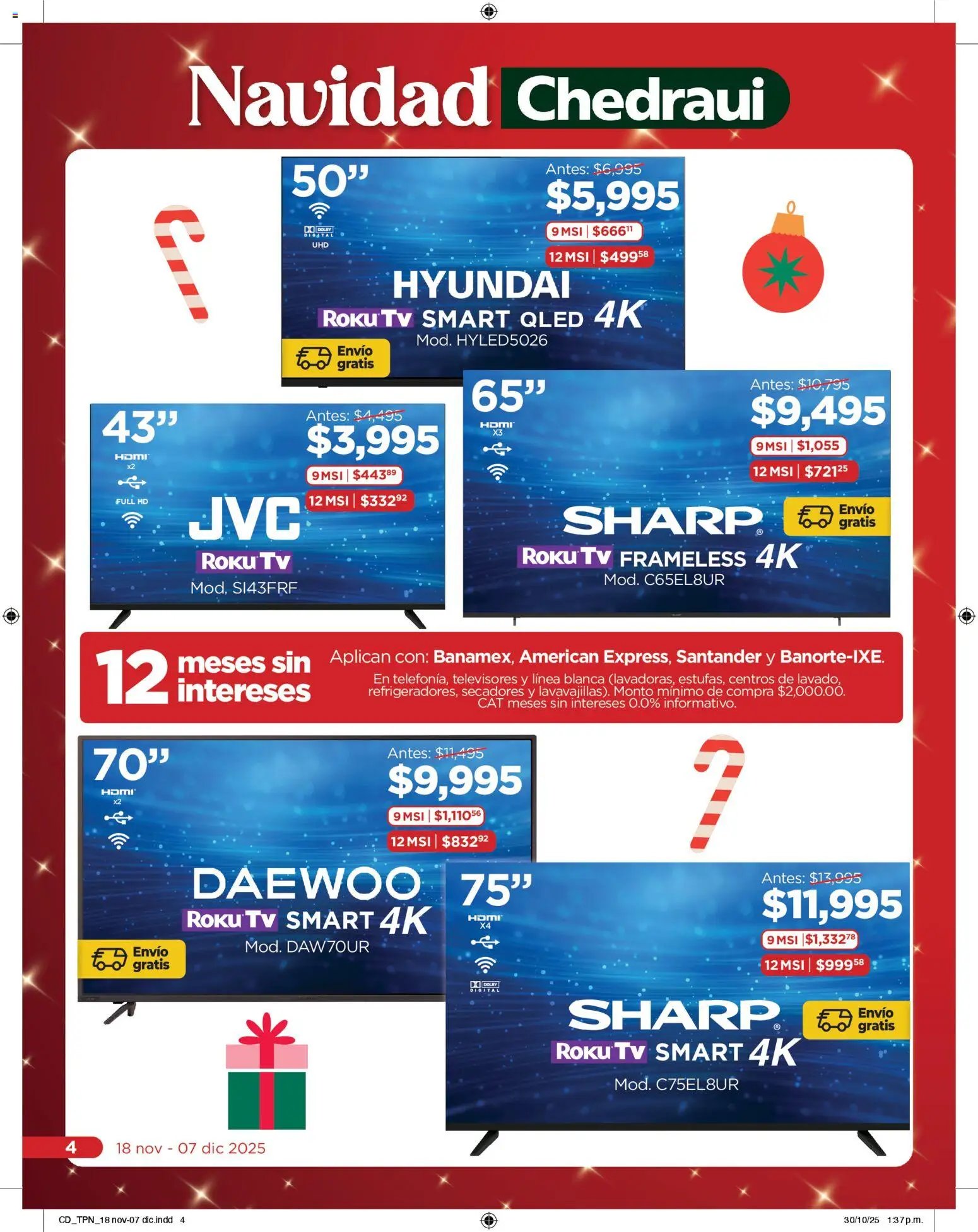 Chedraui oferta desde 18/11/2025 Folleto Navidad (2025-11-18 - 2025-12-07)