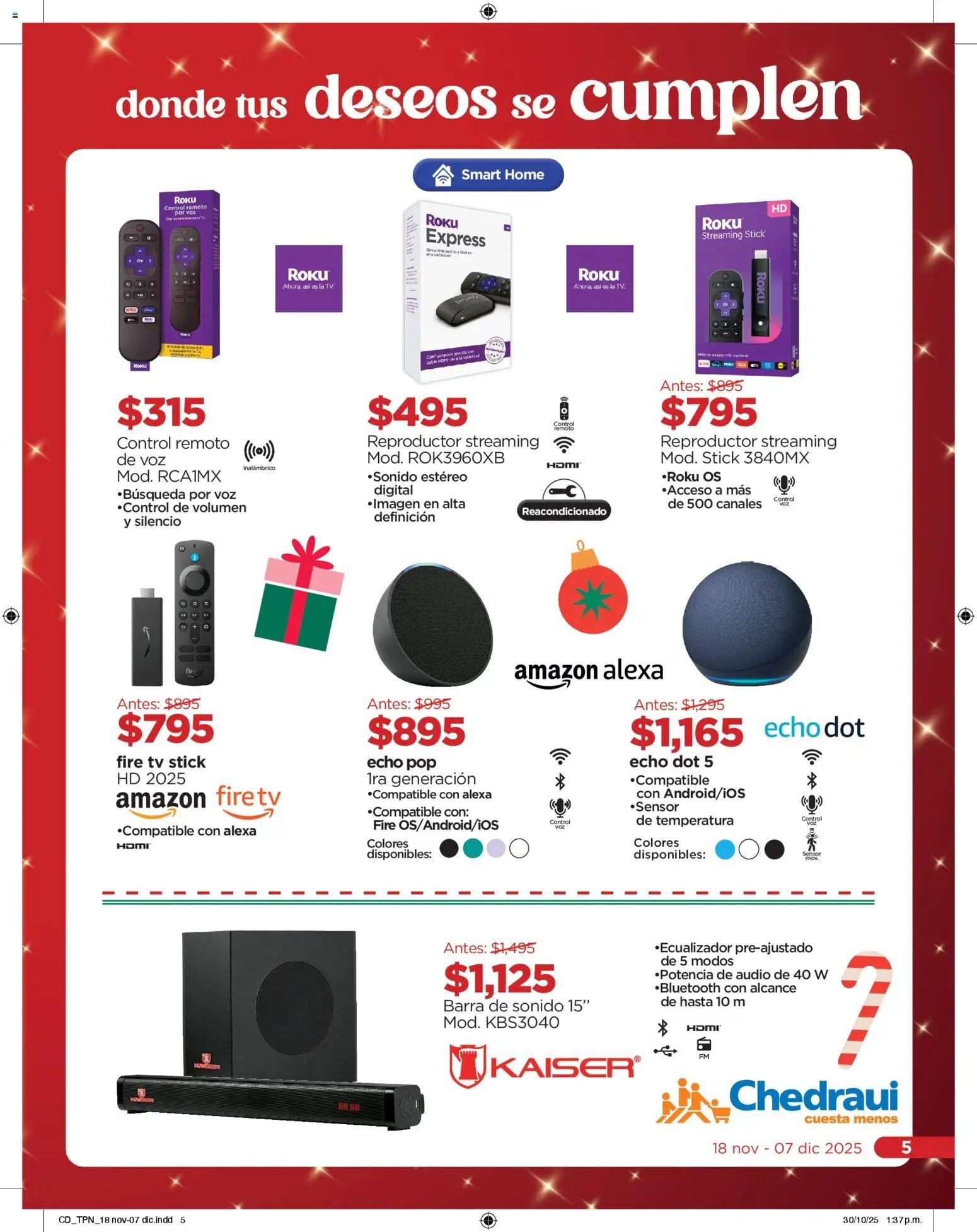 Chedraui oferta desde 18/11/2025 Folleto Navidad (2025-11-18 - 2025-12-07)