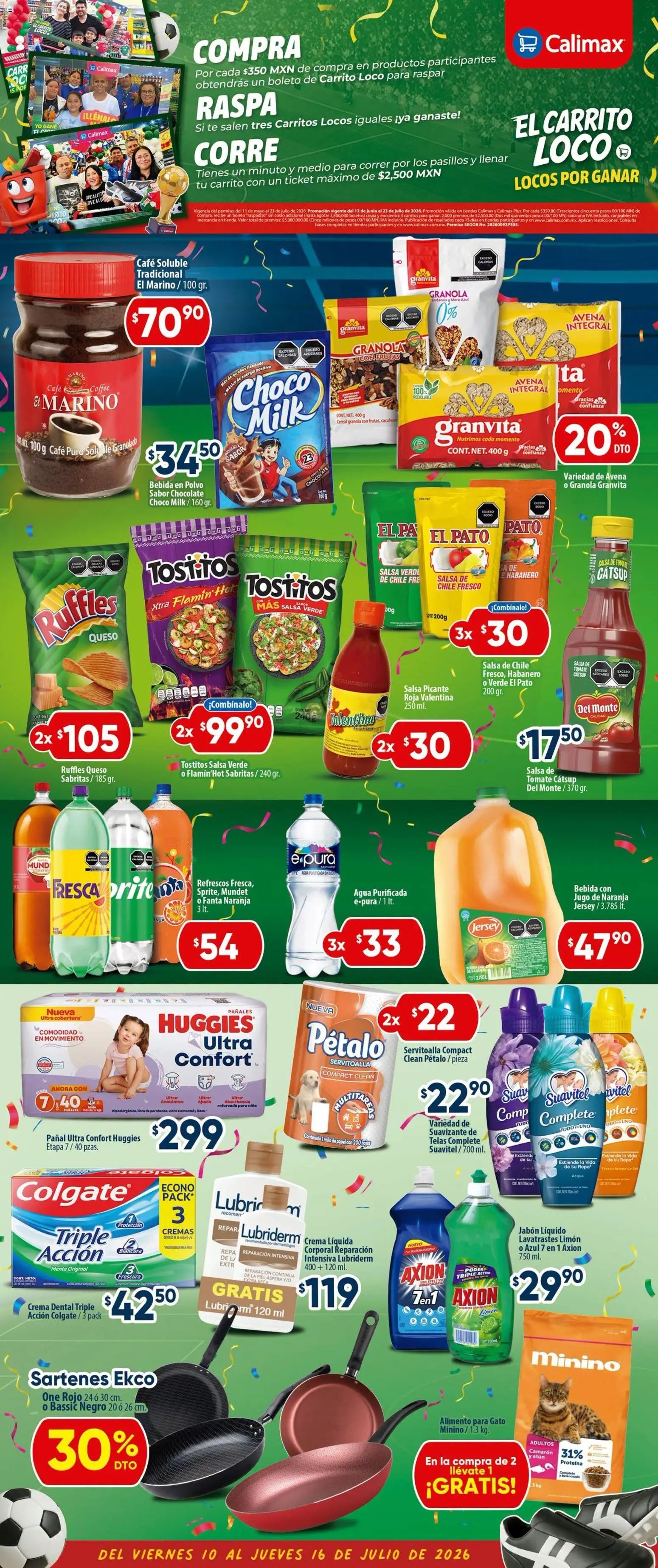Calimax oferta desde 10/07/2026 Calimax folleto Mexicali y SLRC