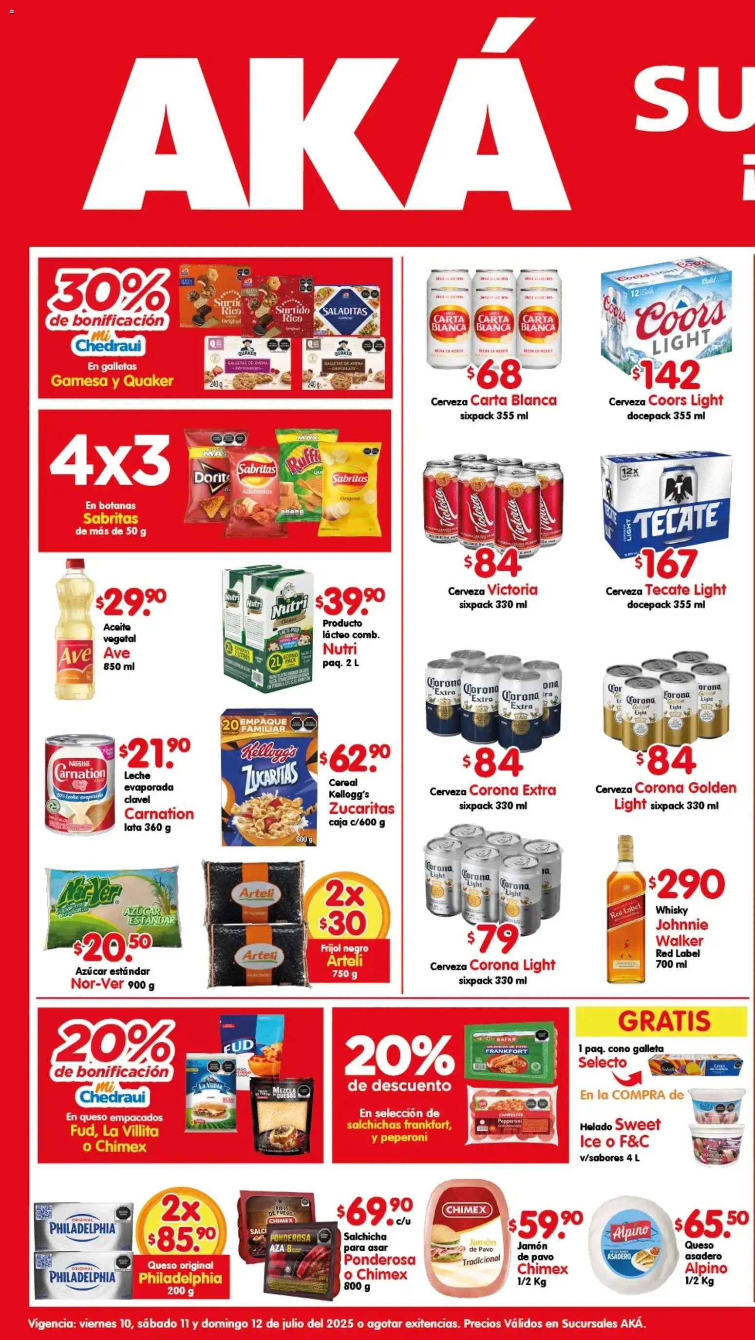 Arteli oferta desde 10/07/2026 Arteli folleto Aká Superbodegas