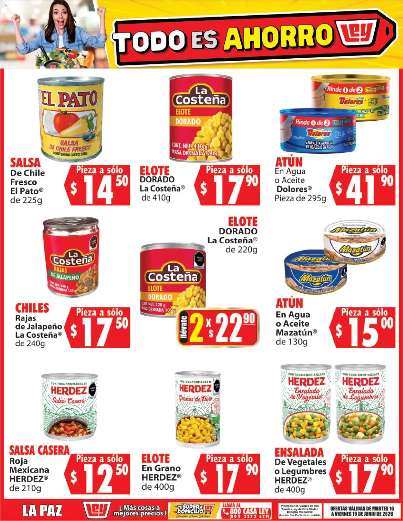 Casa Ley oferta desde 16/06/2026 Casa Ley folleto Todo es ahorro