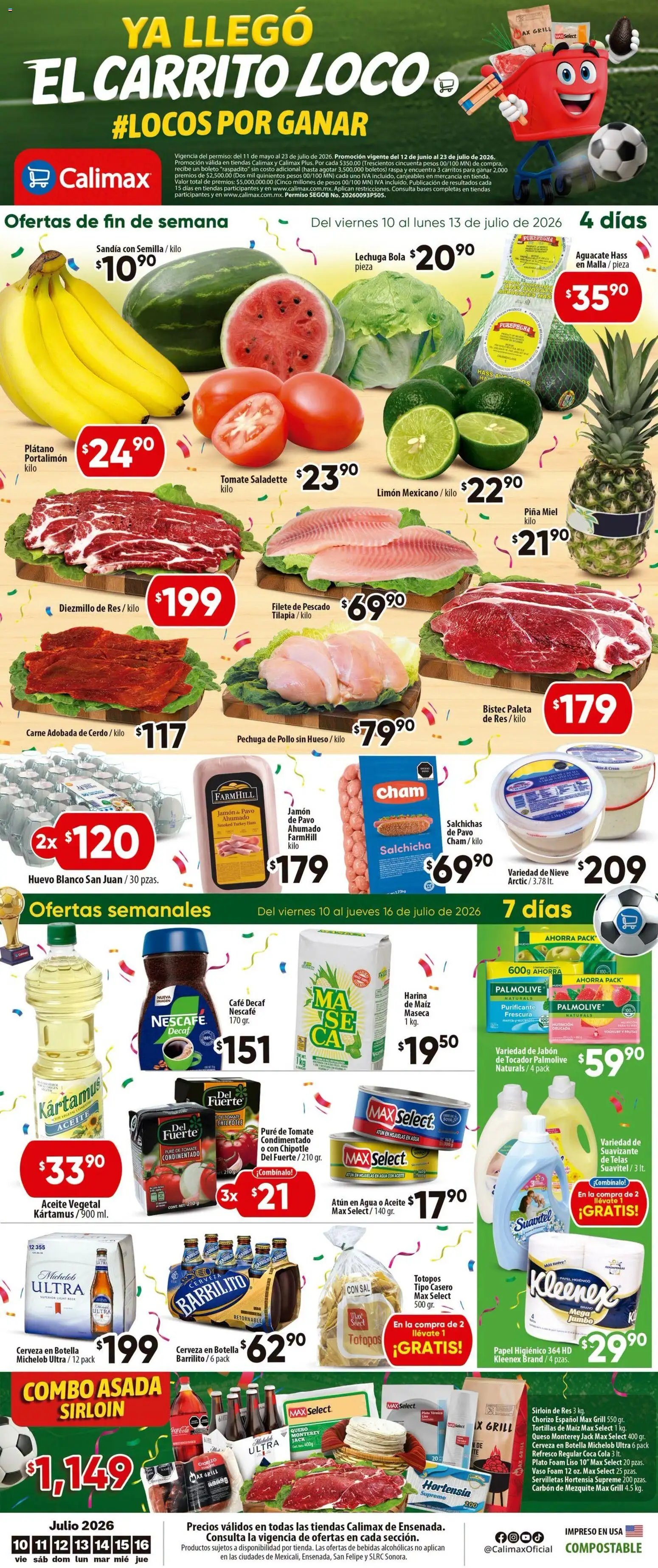 Calimax oferta desde 10/07/2026 Calimax folleto Ensenada