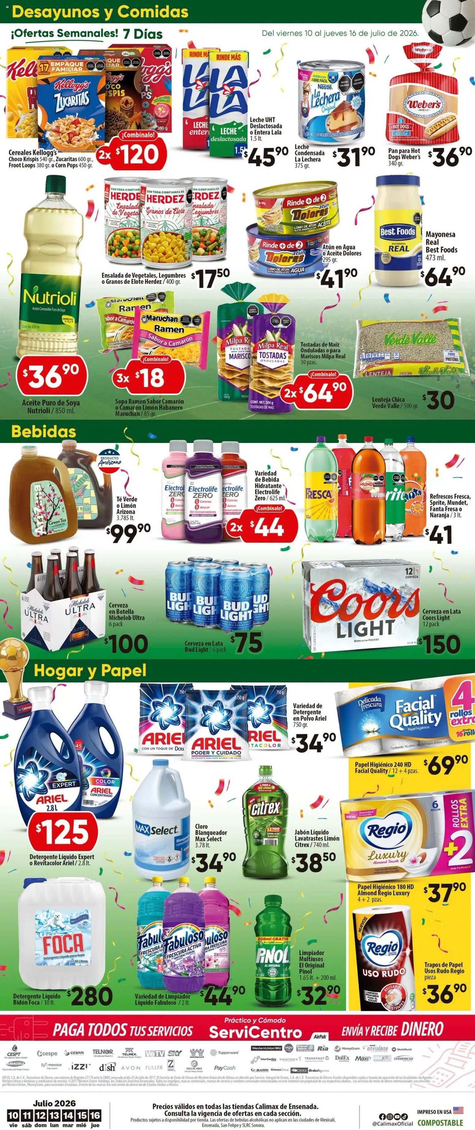Calimax oferta desde 10/07/2026 Calimax folleto Ensenada