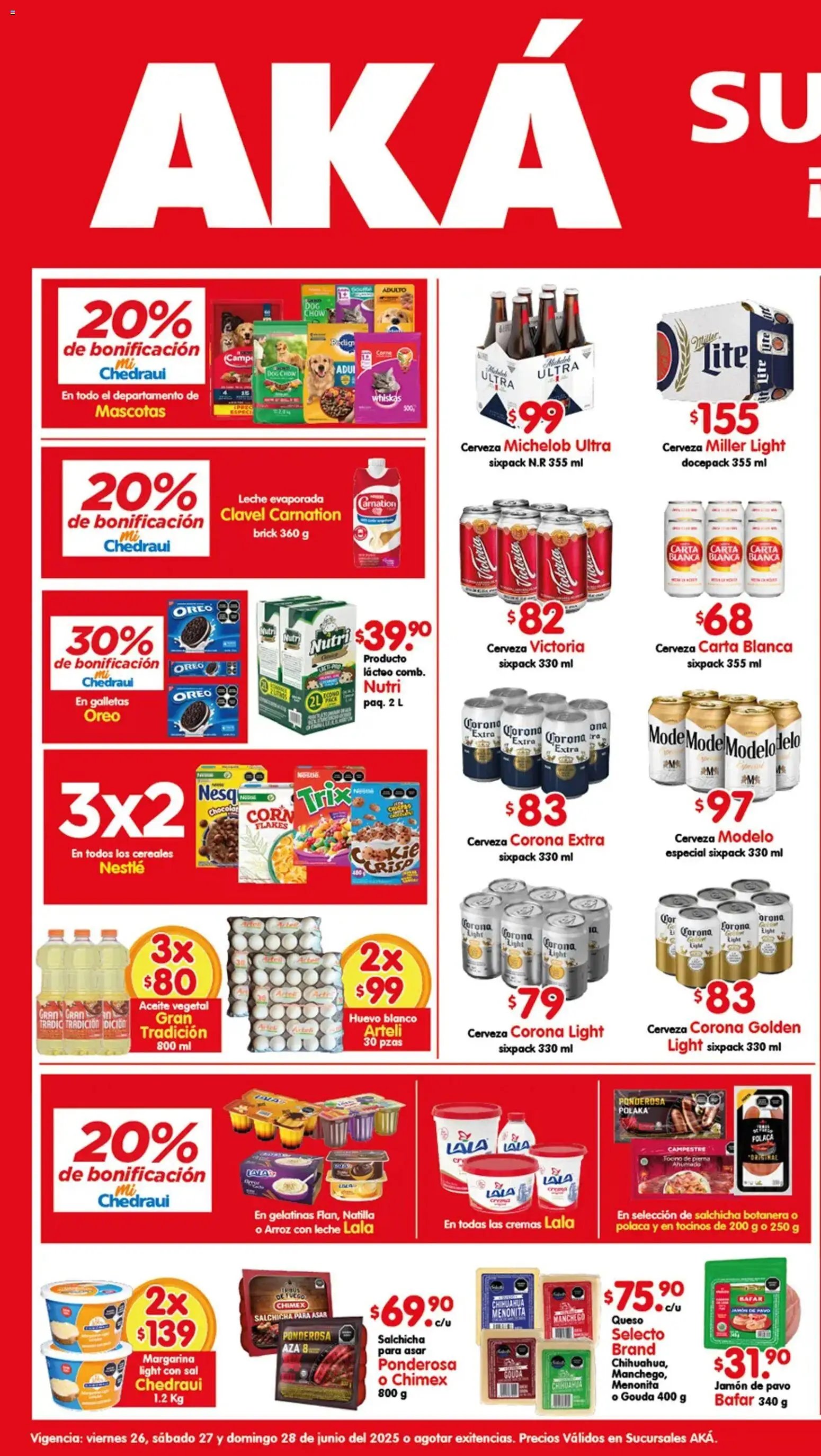 Arteli oferta desde 26/06/2026 Arteli folleto Aká Superbodegas