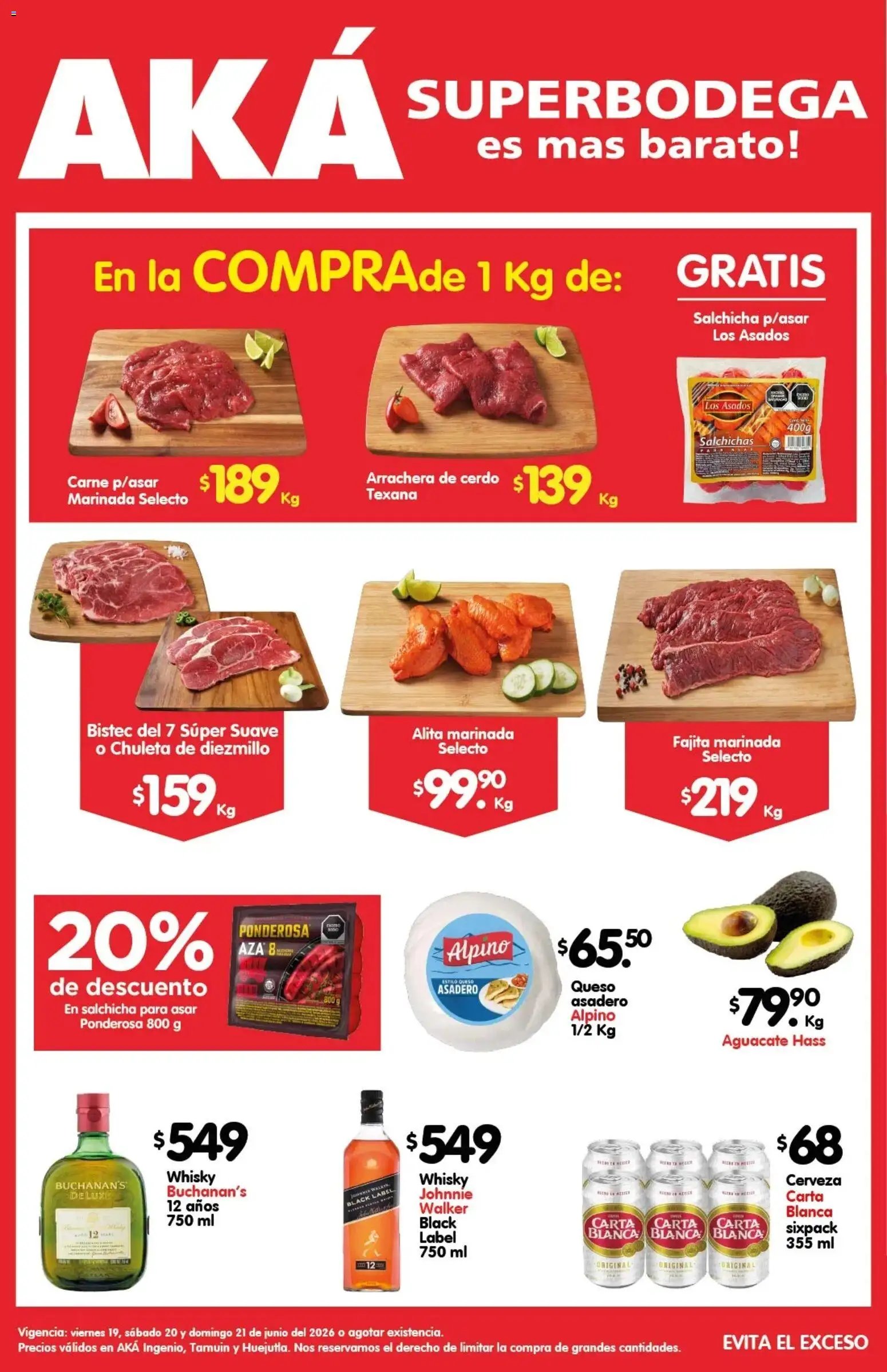 Arteli oferta desde 19/06/2026 Arteli folleto Carnita Asada Aká Superbodegas Foraneas