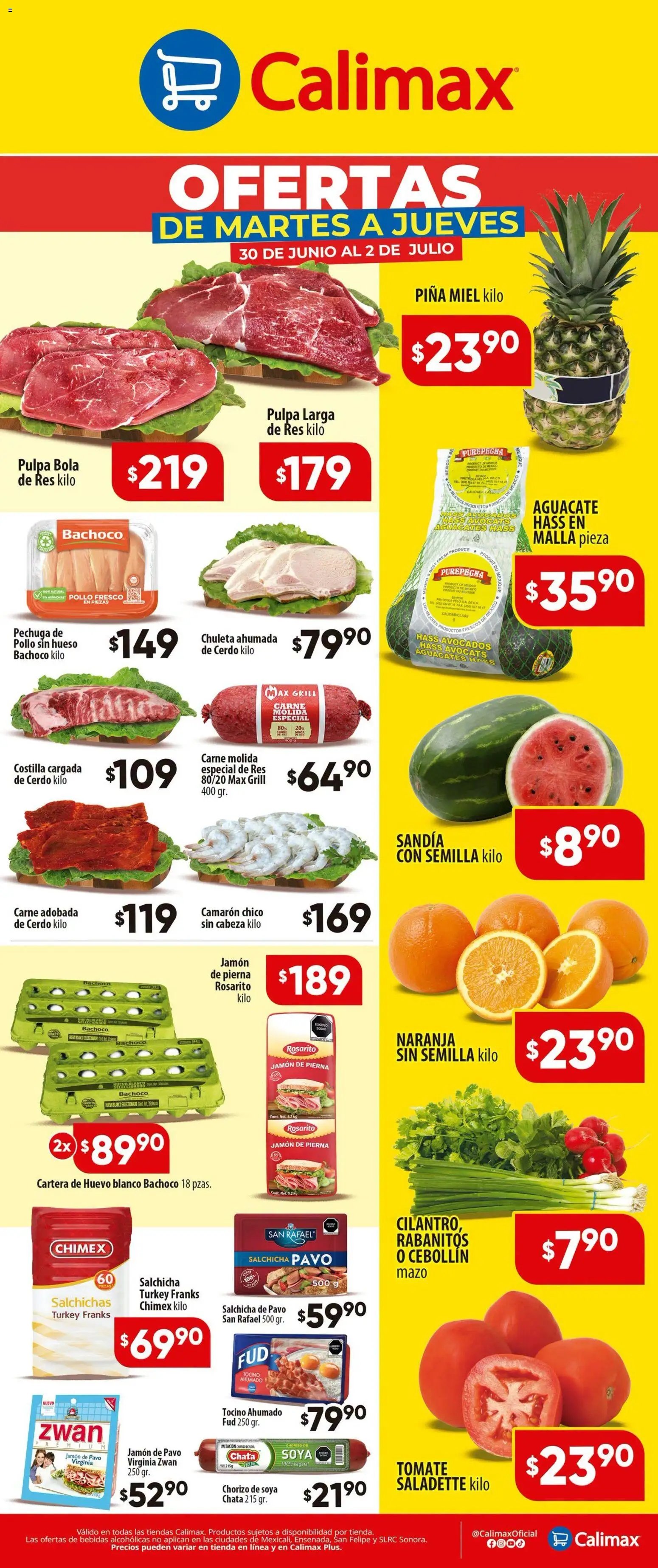 Calimax oferta desde 30/06/2026 Calimax folleto