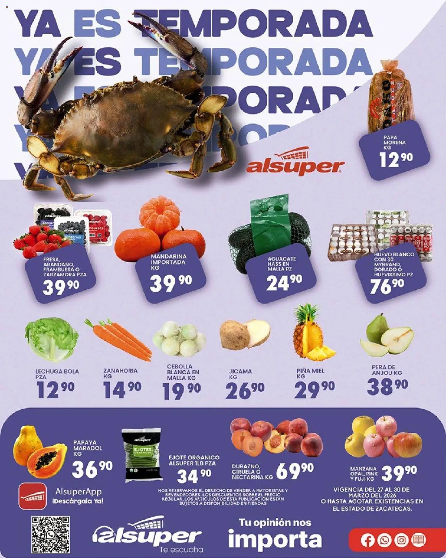 Alsuper oferta desde 27/03/2026 Alsuper folleto Calera (2026-03-27 - 2026-04-30)