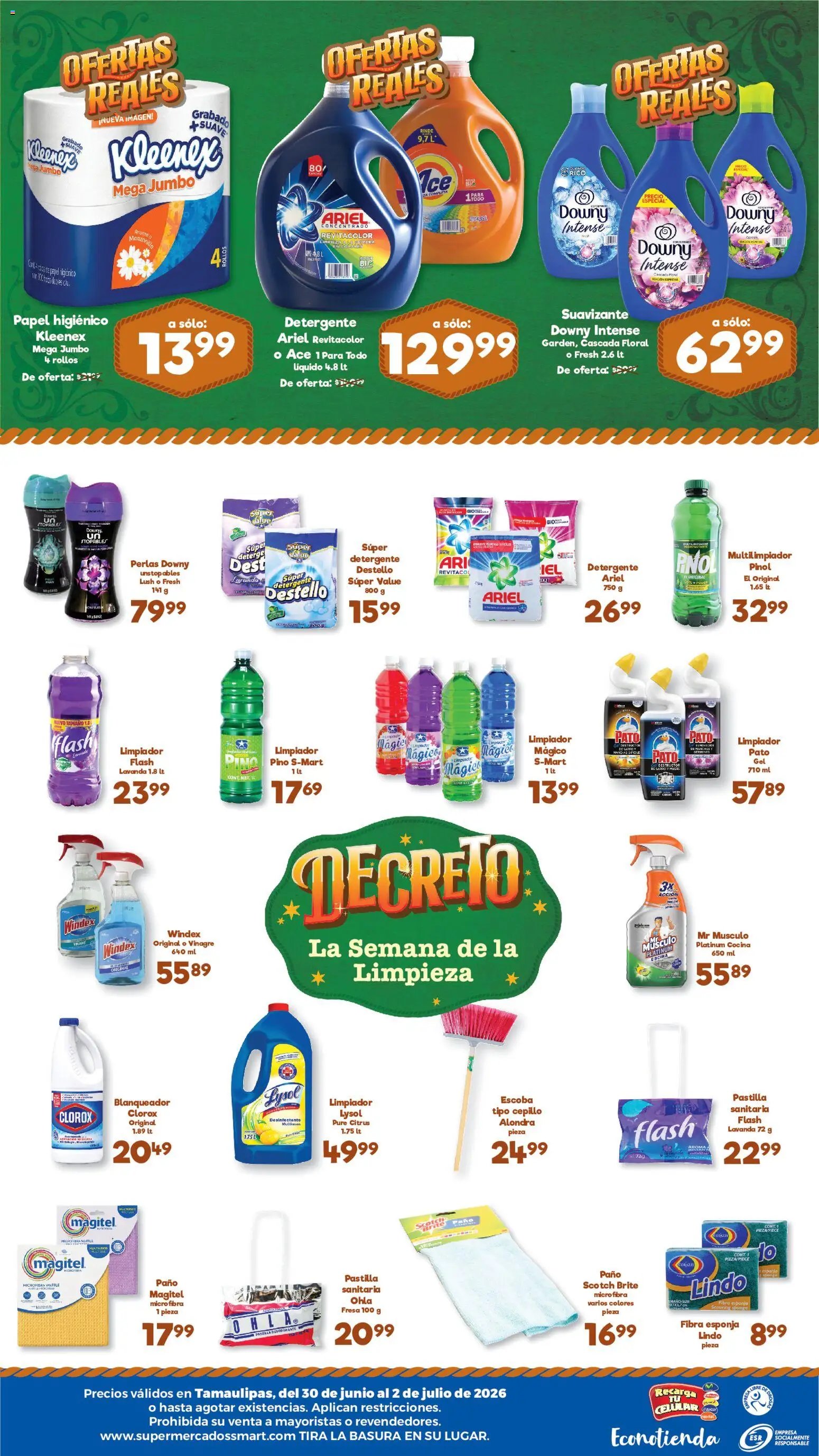 S-Mart oferta desde 30/06/2026 S-Mart folleto Ofertas de feria Reynosa