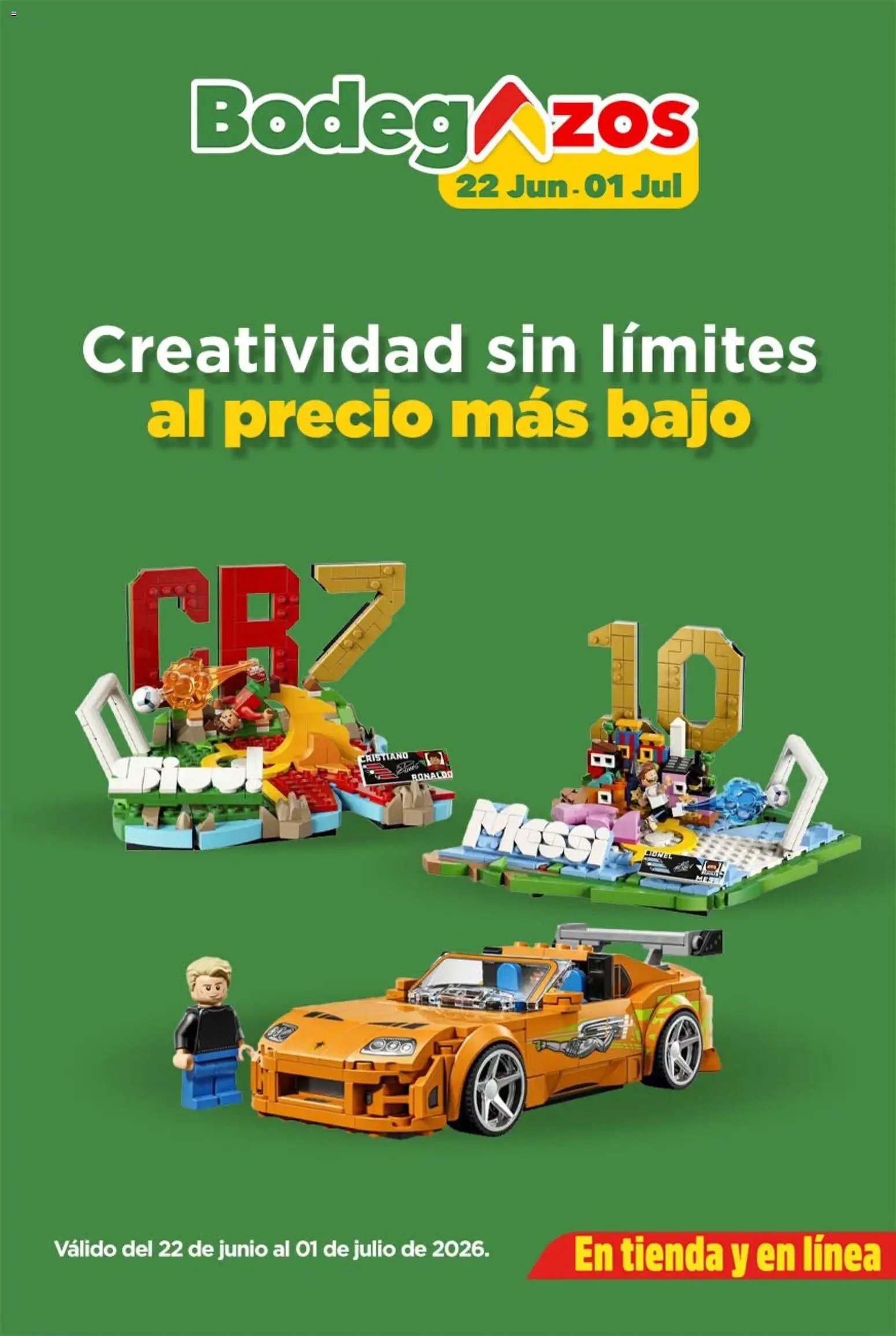 Bodega Aurrerá oferta desde 22/06/2026 Bodega Aurrerá folleto Creatividad sin límites al precio más bajo