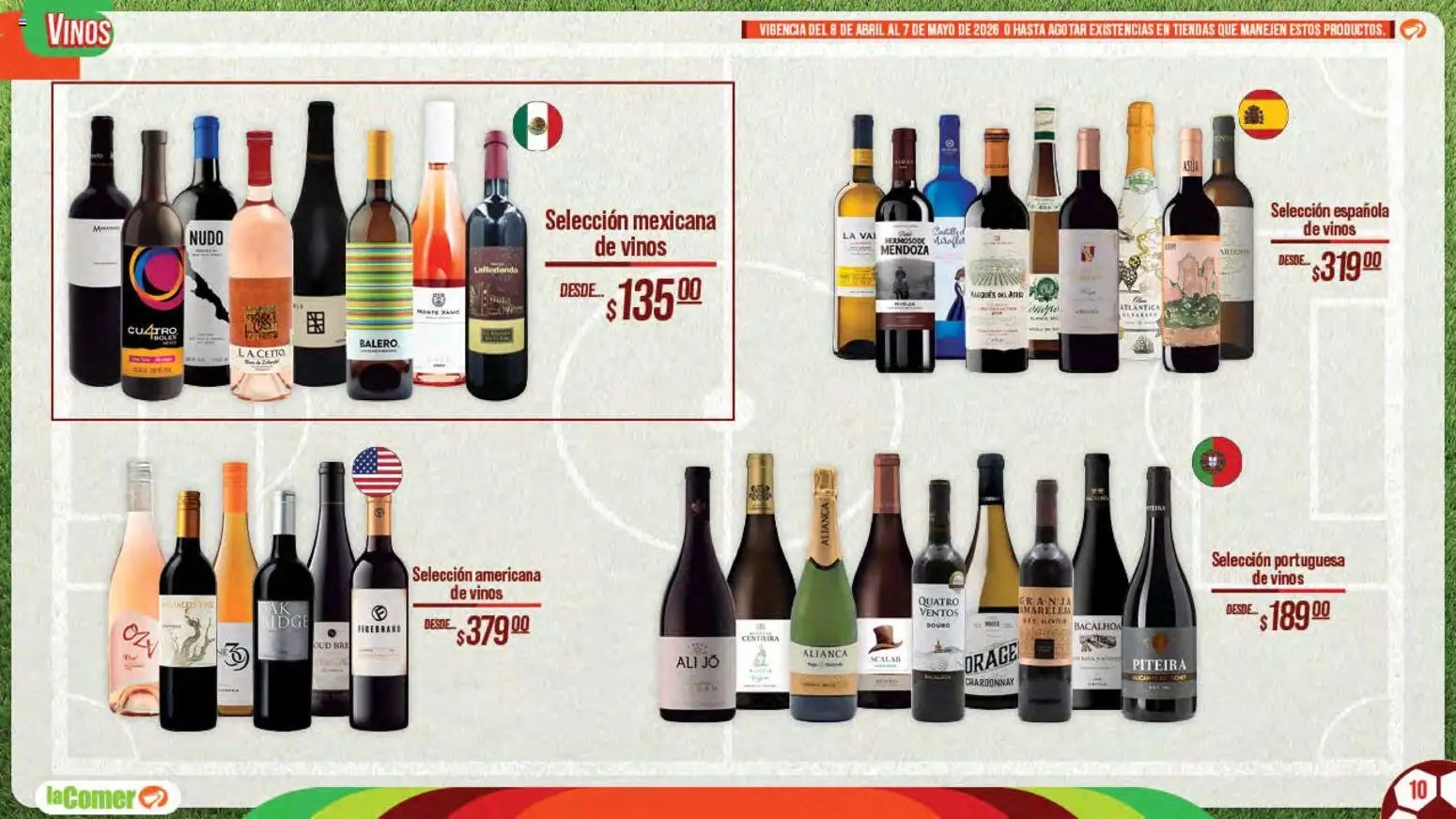 La Comer oferta desde 08/04/2026 La Comer folleto Patrocinador oficial del jugador No.12 (2026-04-08 - 2026-05-07)