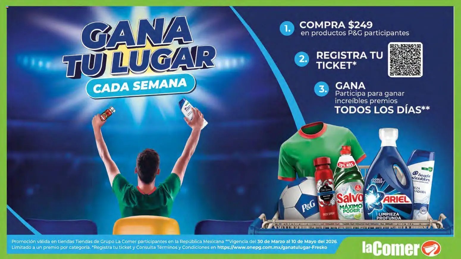 La Comer oferta desde 08/04/2026 La Comer folleto Patrocinador oficial del jugador No.12 (2026-04-08 - 2026-05-07)