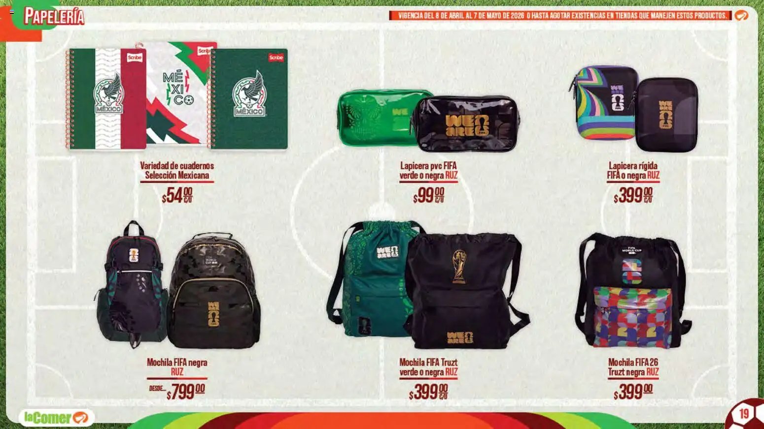 La Comer oferta desde 08/04/2026 La Comer folleto Patrocinador oficial del jugador No.12 (2026-04-08 - 2026-05-07)