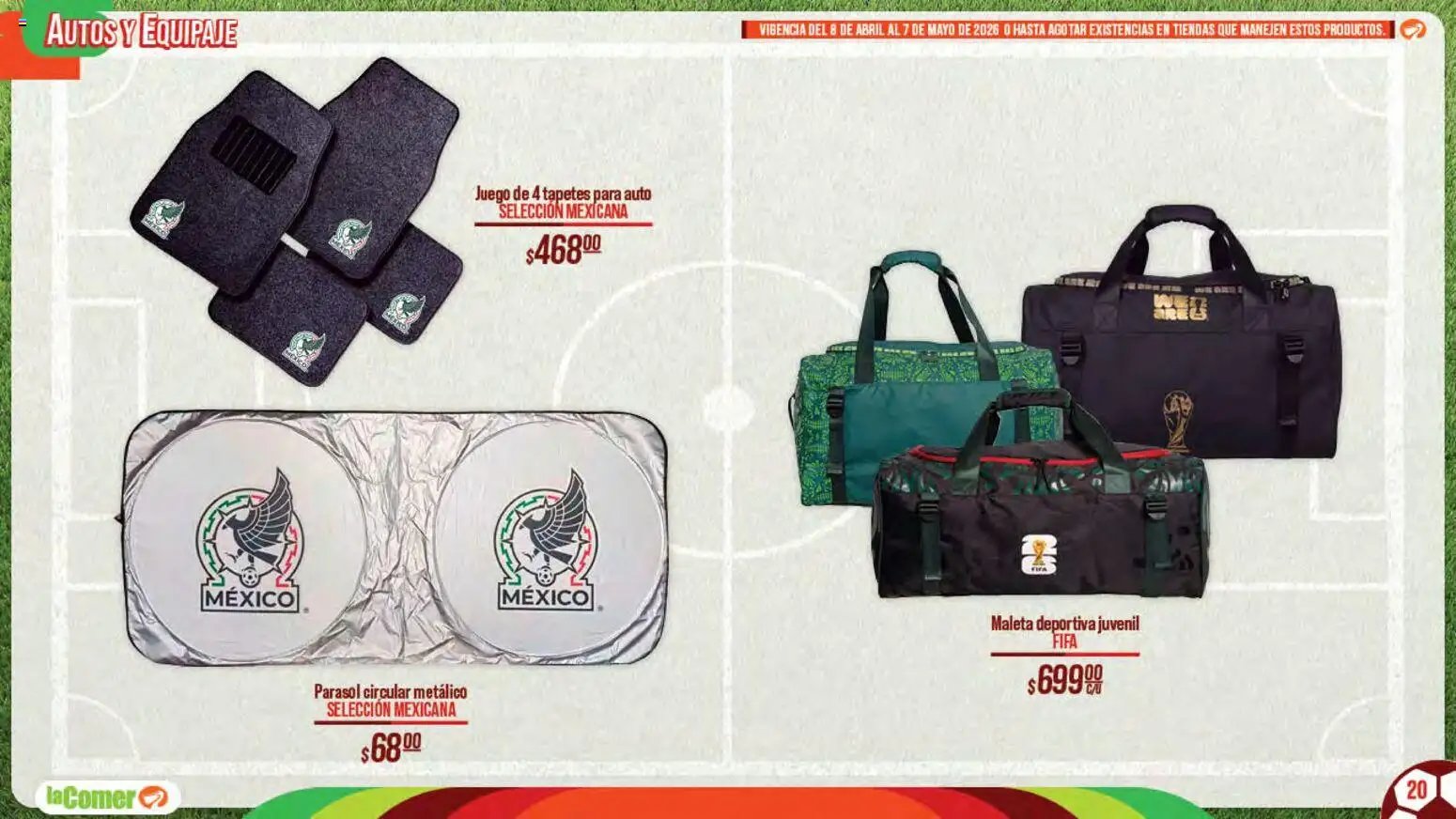 La Comer oferta desde 08/04/2026 La Comer folleto Patrocinador oficial del jugador No.12 (2026-04-08 - 2026-05-07)