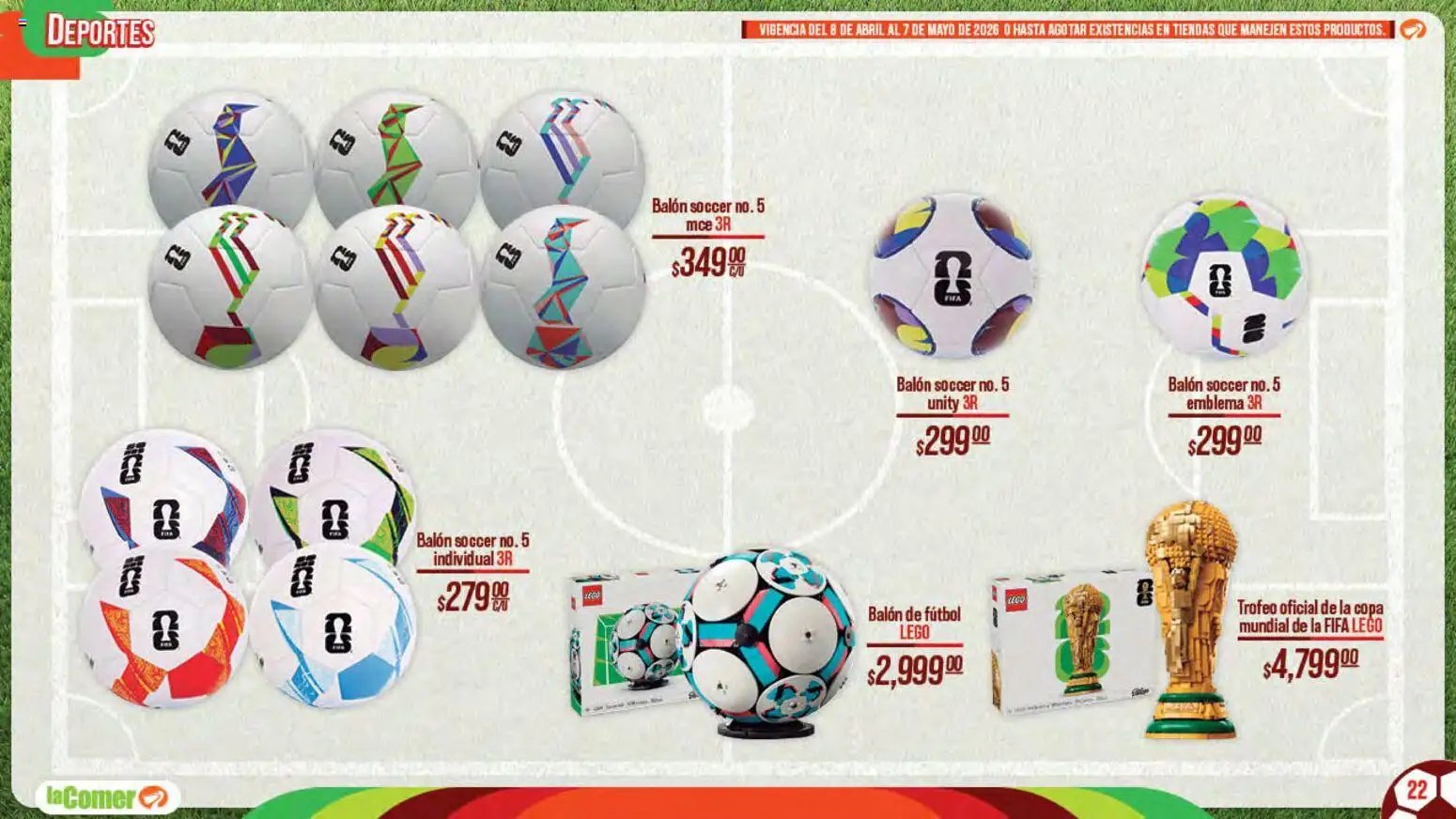 La Comer oferta desde 08/04/2026 La Comer folleto Patrocinador oficial del jugador No.12 (2026-04-08 - 2026-05-07)