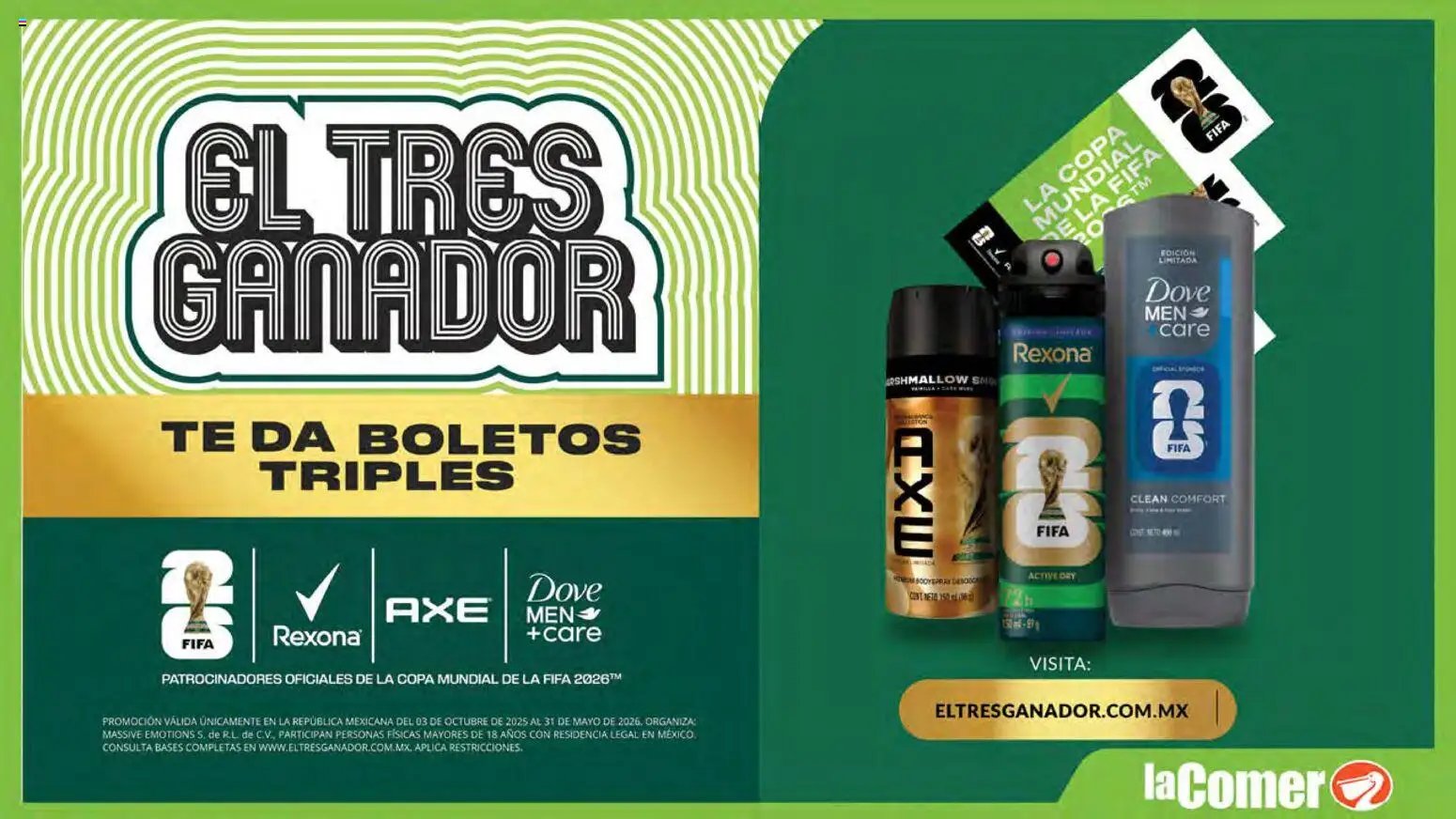 La Comer oferta desde 08/04/2026 La Comer folleto Patrocinador oficial del jugador No.12 (2026-04-08 - 2026-05-07)