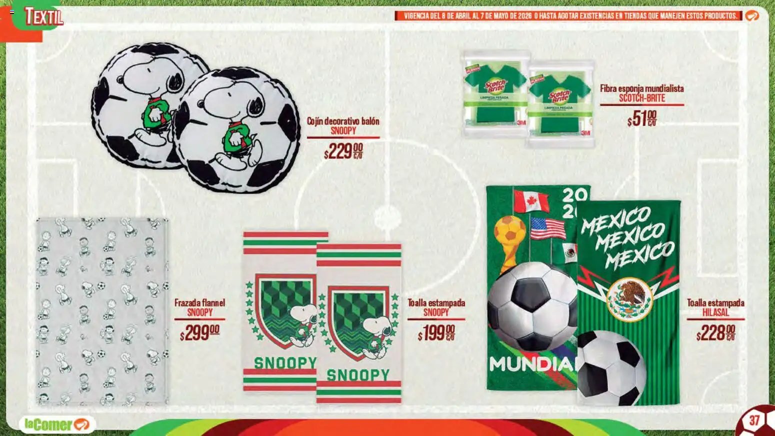 La Comer oferta desde 08/04/2026 La Comer folleto Patrocinador oficial del jugador No.12 (2026-04-08 - 2026-05-07)
