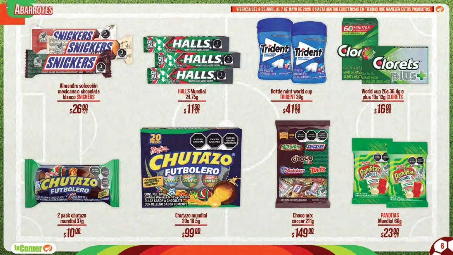 La Comer oferta desde 08/04/2026 La Comer folleto Patrocinador oficial del jugador No.12 (2026-04-08 - 2026-05-07)
