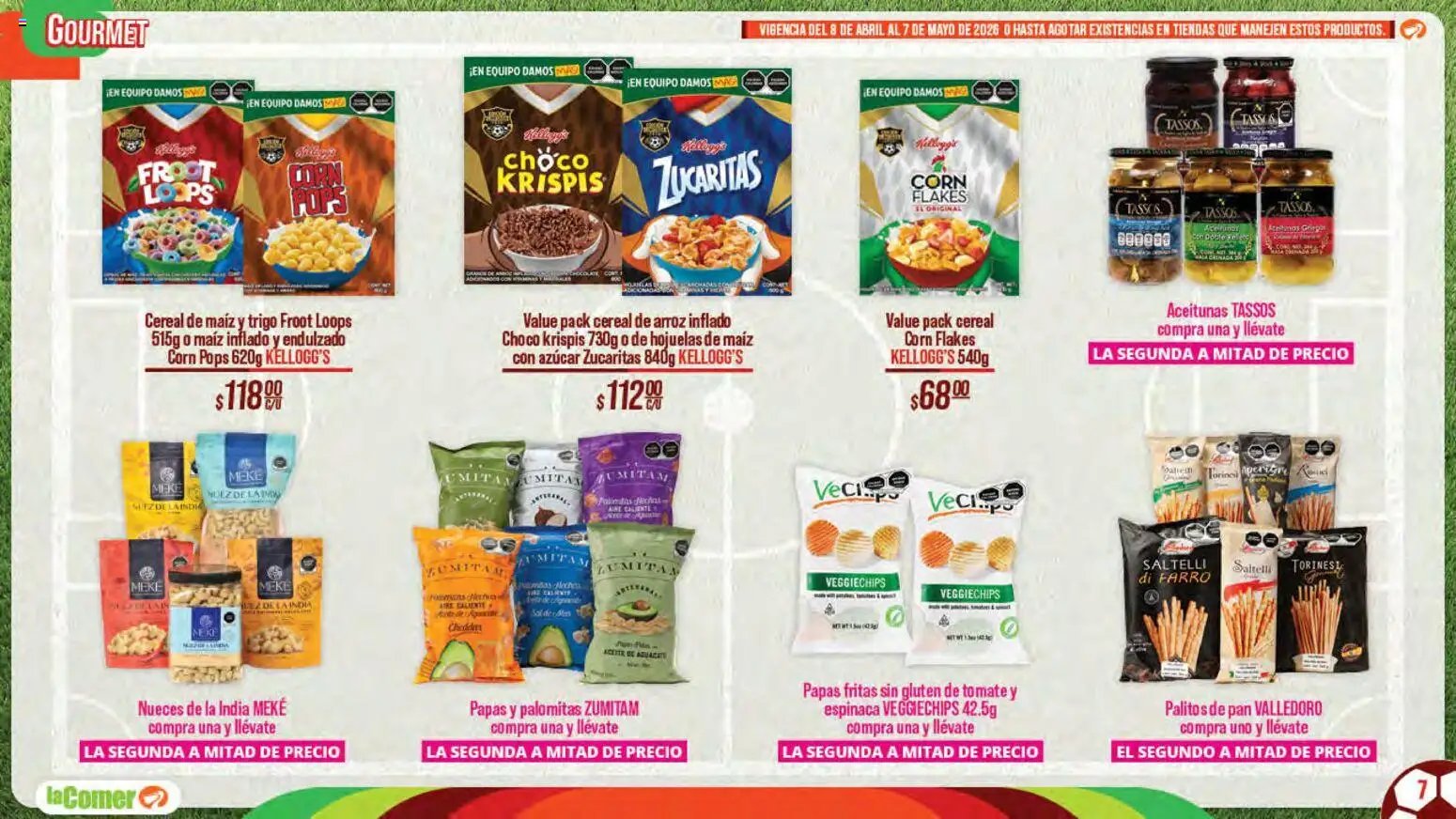 La Comer oferta desde 08/04/2026 La Comer folleto Patrocinador oficial del jugador No.12 (2026-04-08 - 2026-05-07)