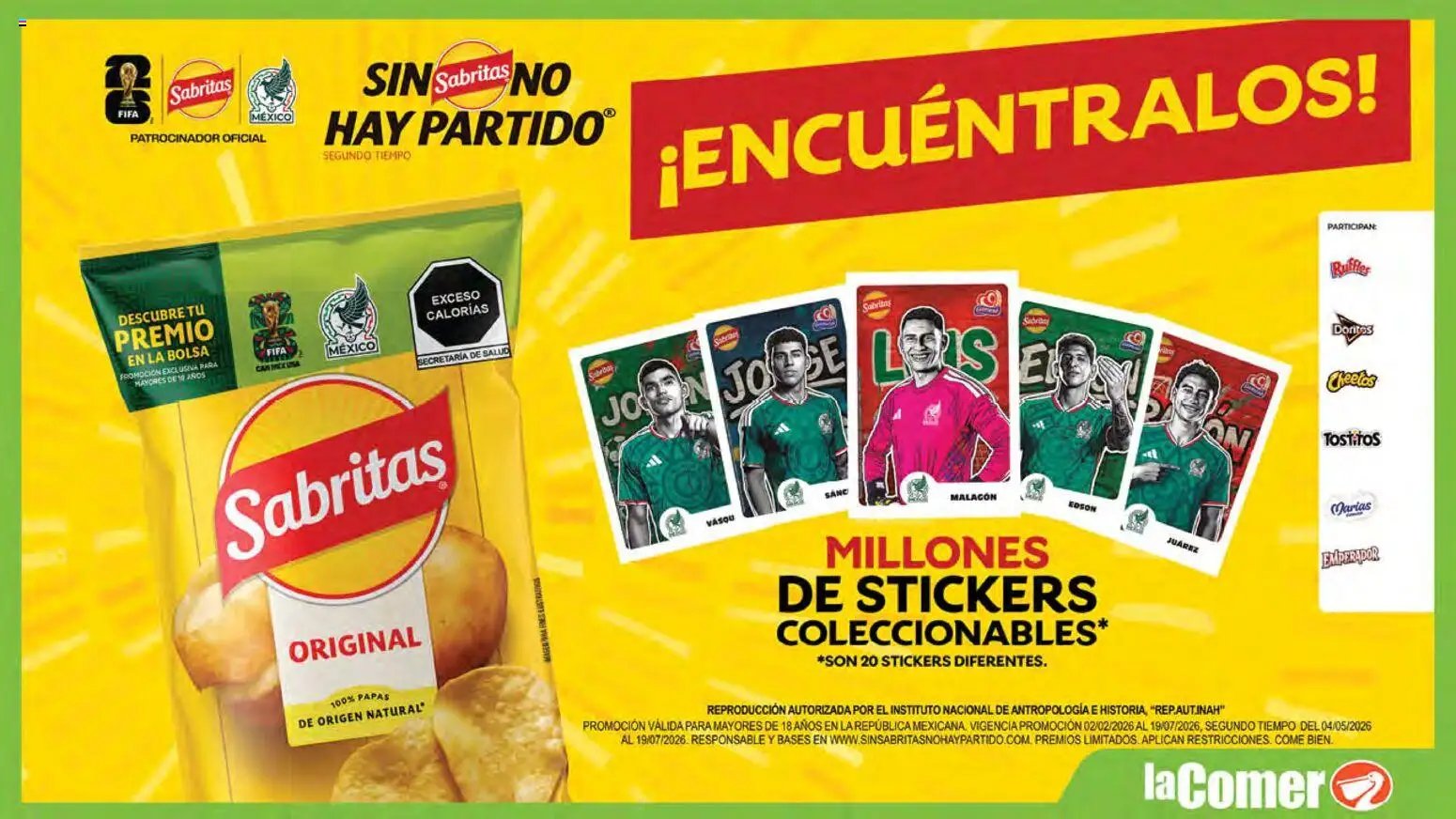 La Comer oferta desde 08/04/2026 La Comer folleto Patrocinador oficial del jugador No.12 (2026-04-08 - 2026-05-07)