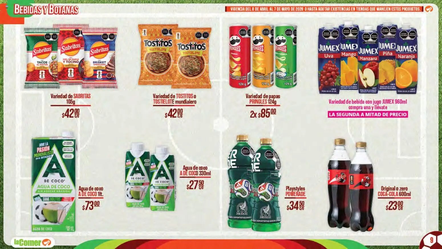 La Comer oferta desde 08/04/2026 La Comer folleto Patrocinador oficial del jugador No.12 (2026-04-08 - 2026-05-07)