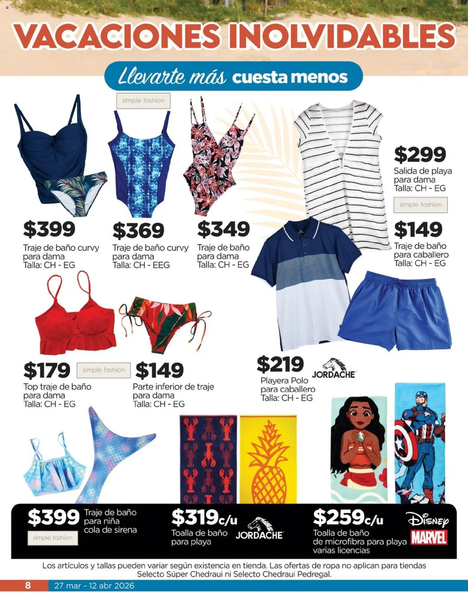 Chedraui oferta desde 27/03/2026 Chedraui folleto Llevarte más cuesta menos (2026-03-27 - 2026-04-12)