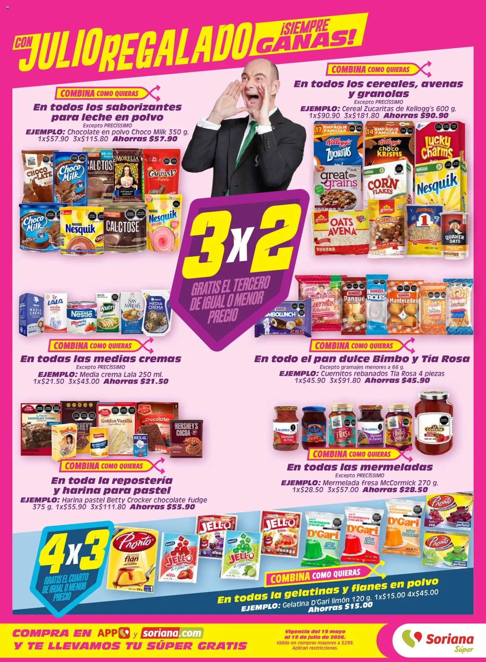 Soriana oferta desde 12/06/2026 Soriana Julio Regalado Súper Nacional