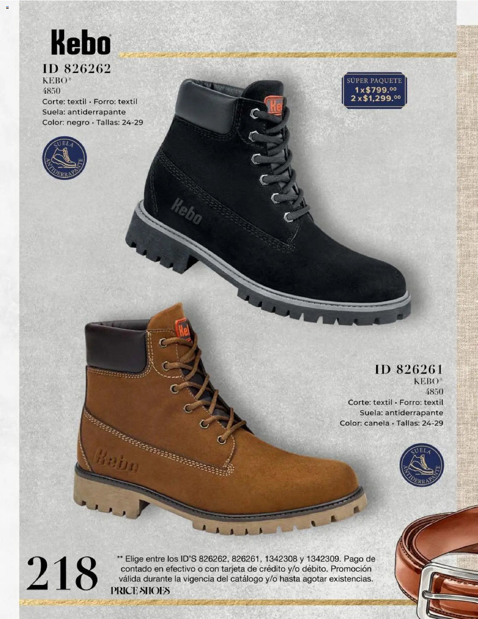 Price Shoes oferta desde 14/05/2026 Price Shoes catálogo Caballeros