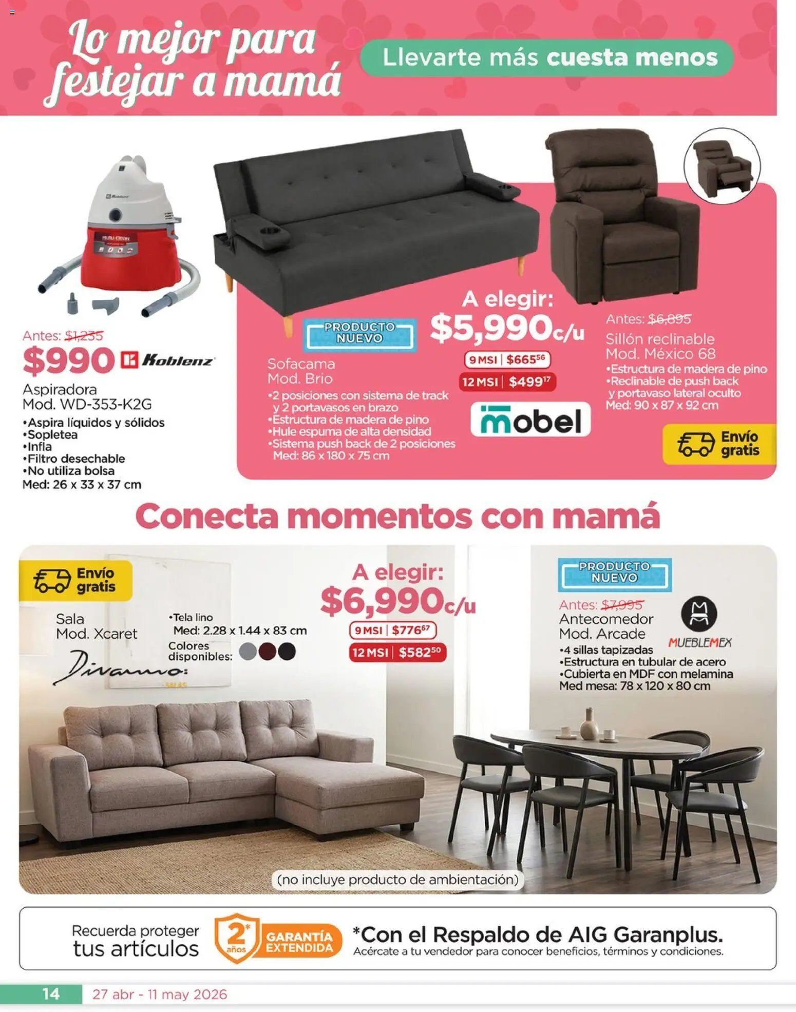 Chedraui oferta desde 27/04/2026 Chedraui folleto Mejor para festejar a mamá (2026-04-27 - 2026-05-11)