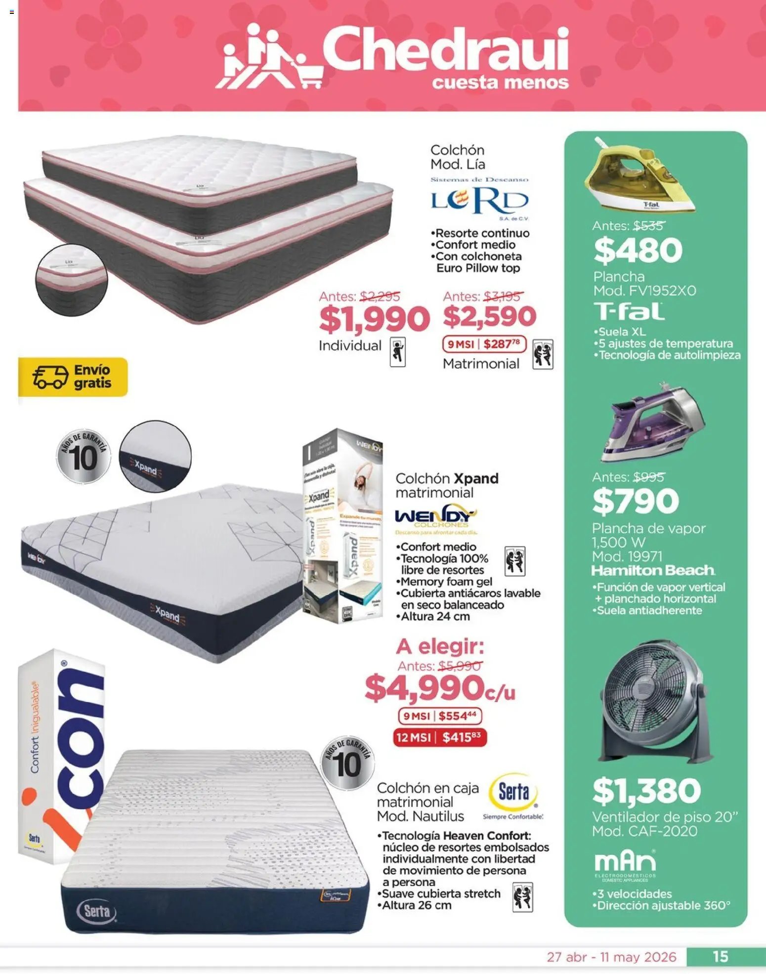 Chedraui oferta desde 27/04/2026 Chedraui folleto Mejor para festejar a mamá (2026-04-27 - 2026-05-11)