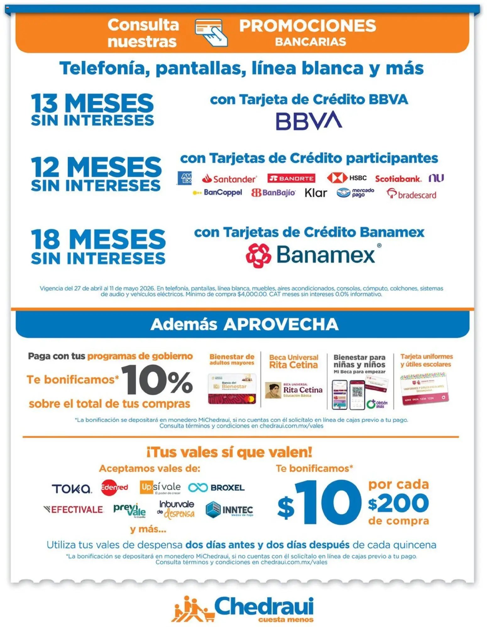 Chedraui oferta desde 27/04/2026 Chedraui folleto Mejor para festejar a mamá (2026-04-27 - 2026-05-11)