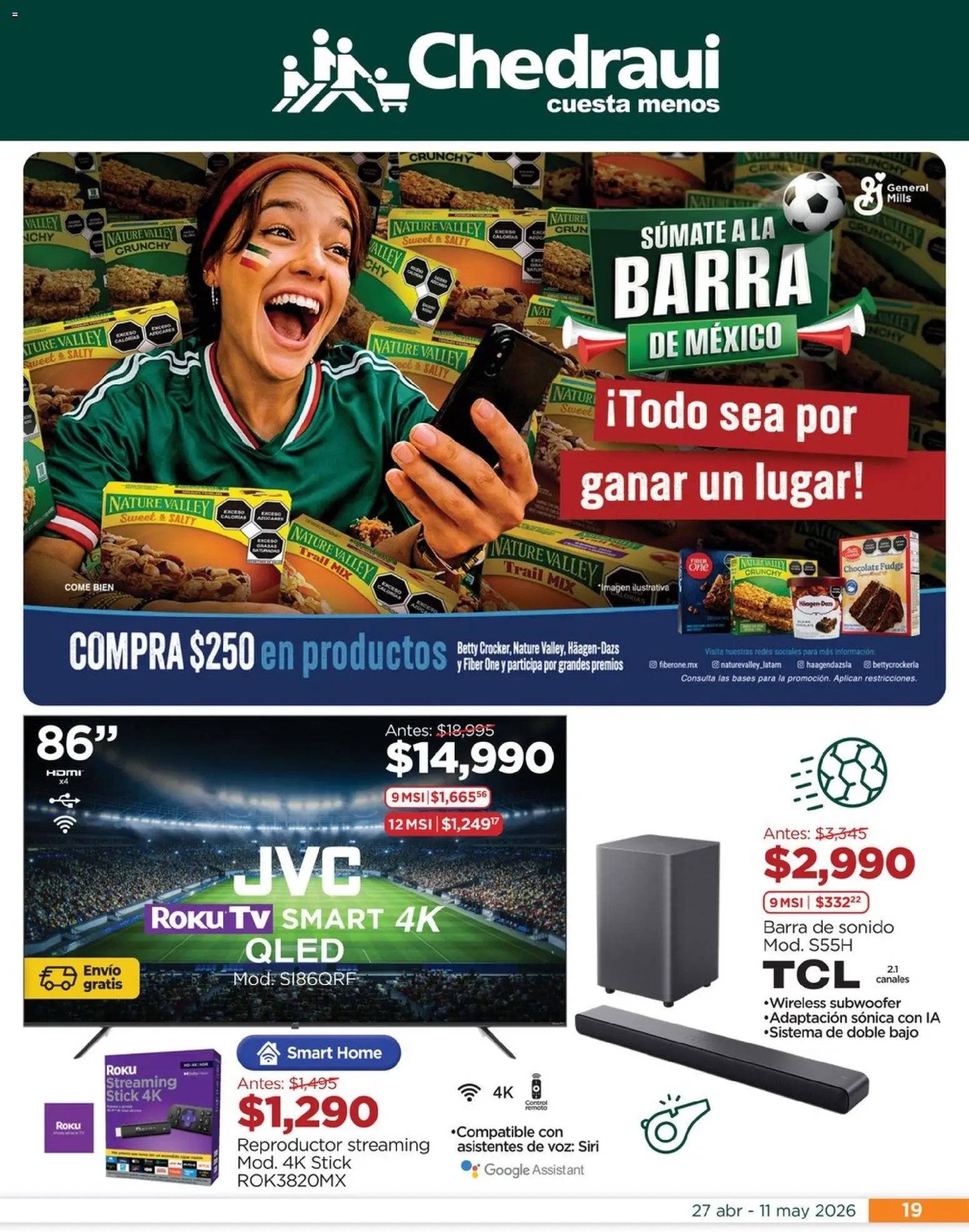 Chedraui oferta desde 27/04/2026 Chedraui folleto Mejor para festejar a mamá (2026-04-27 - 2026-05-11)