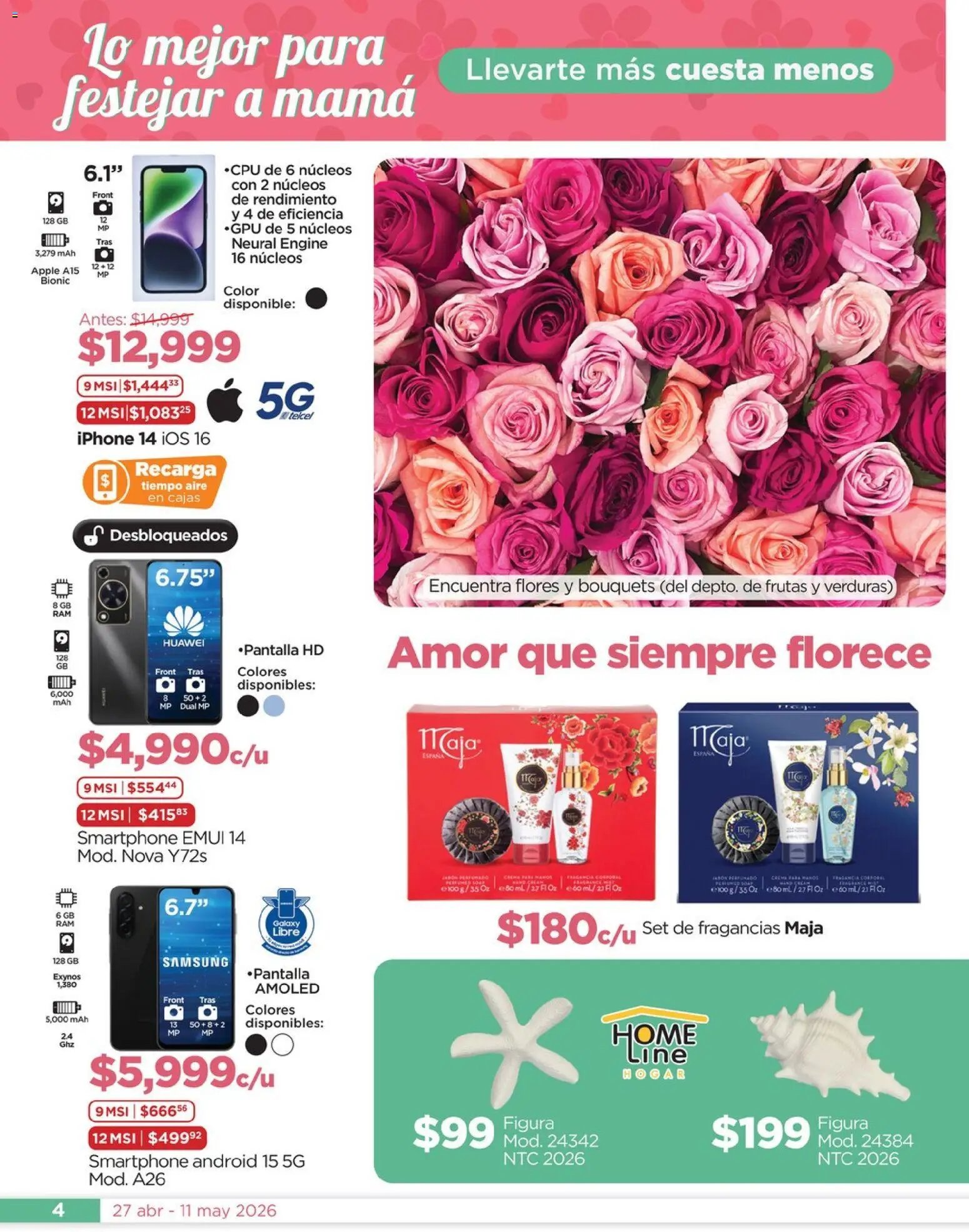 Chedraui oferta desde 27/04/2026 Chedraui folleto Mejor para festejar a mamá (2026-04-27 - 2026-05-11)
