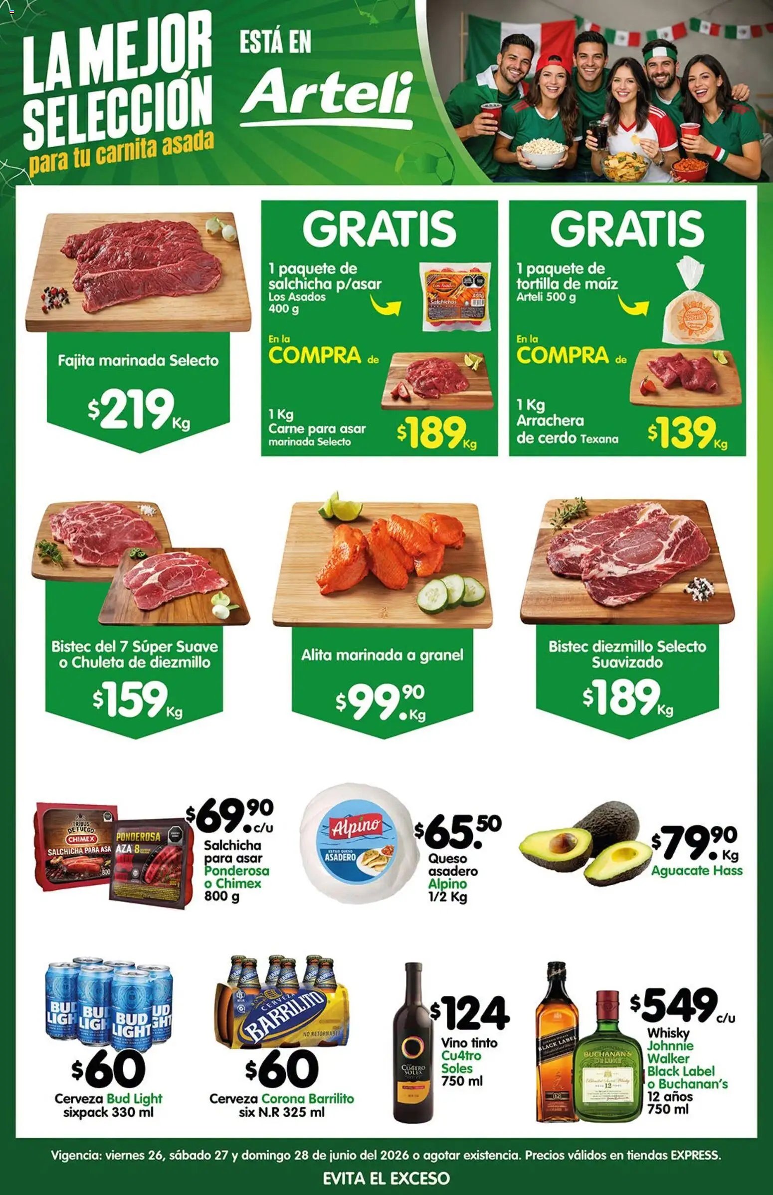 Arteli oferta desde 26/06/2026 Arteli folleto Carne Express